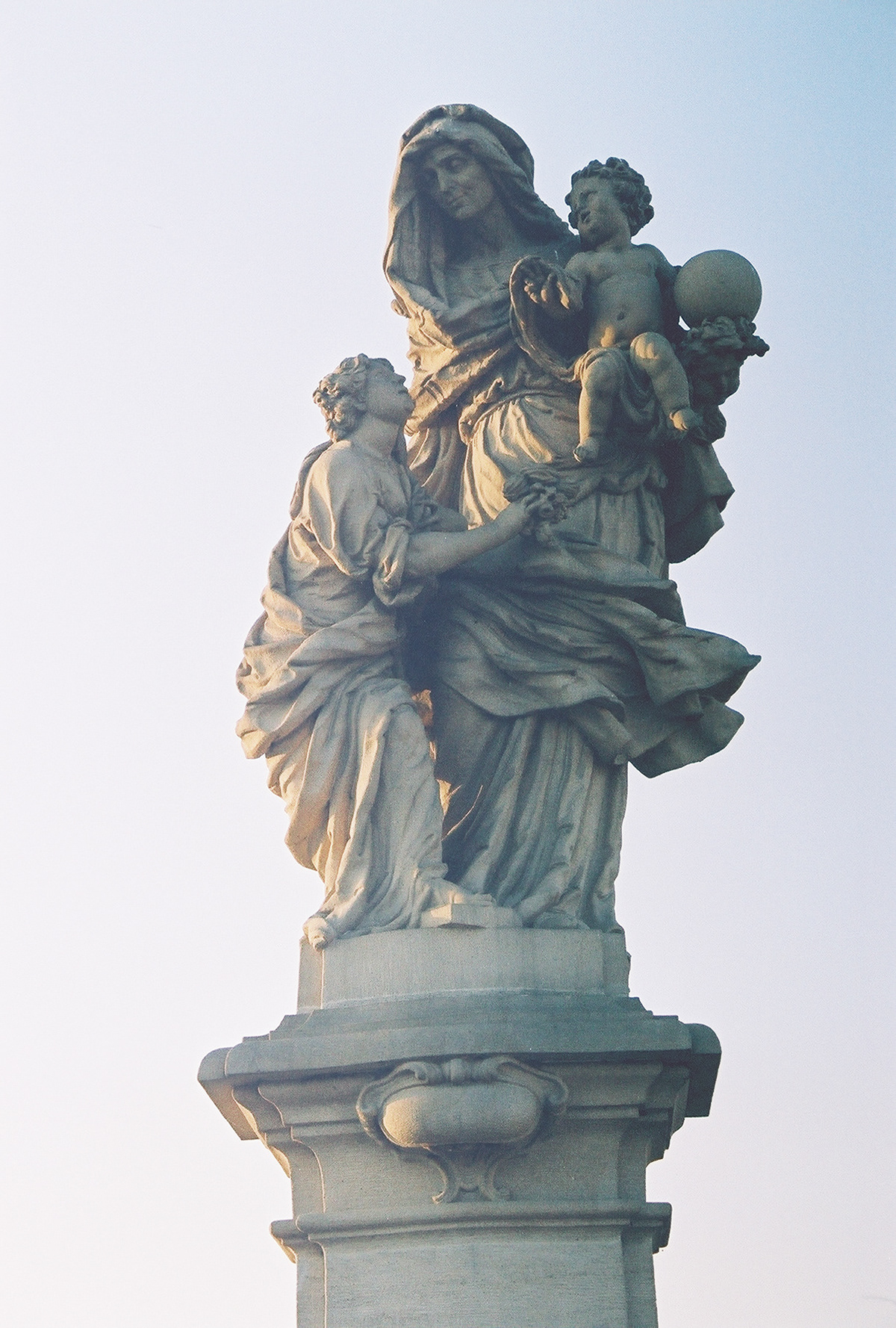 Charles Bridge statues - Saint Anne 