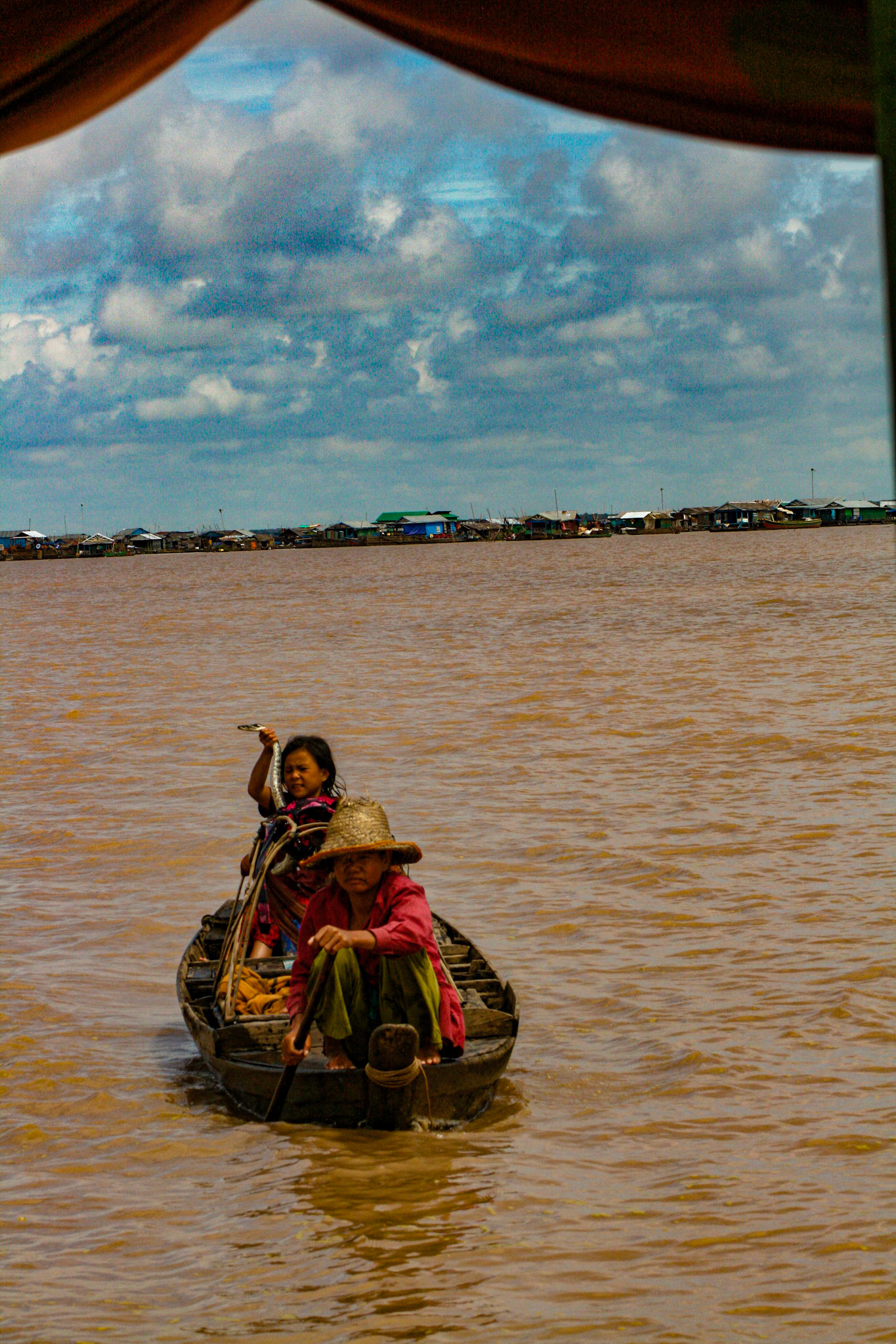 The locals have sometimes taken to bringing their young children up to the tourist boats to beg for coins. Some show off the biodiversity of the region—much to the chagrin of some tourists! 