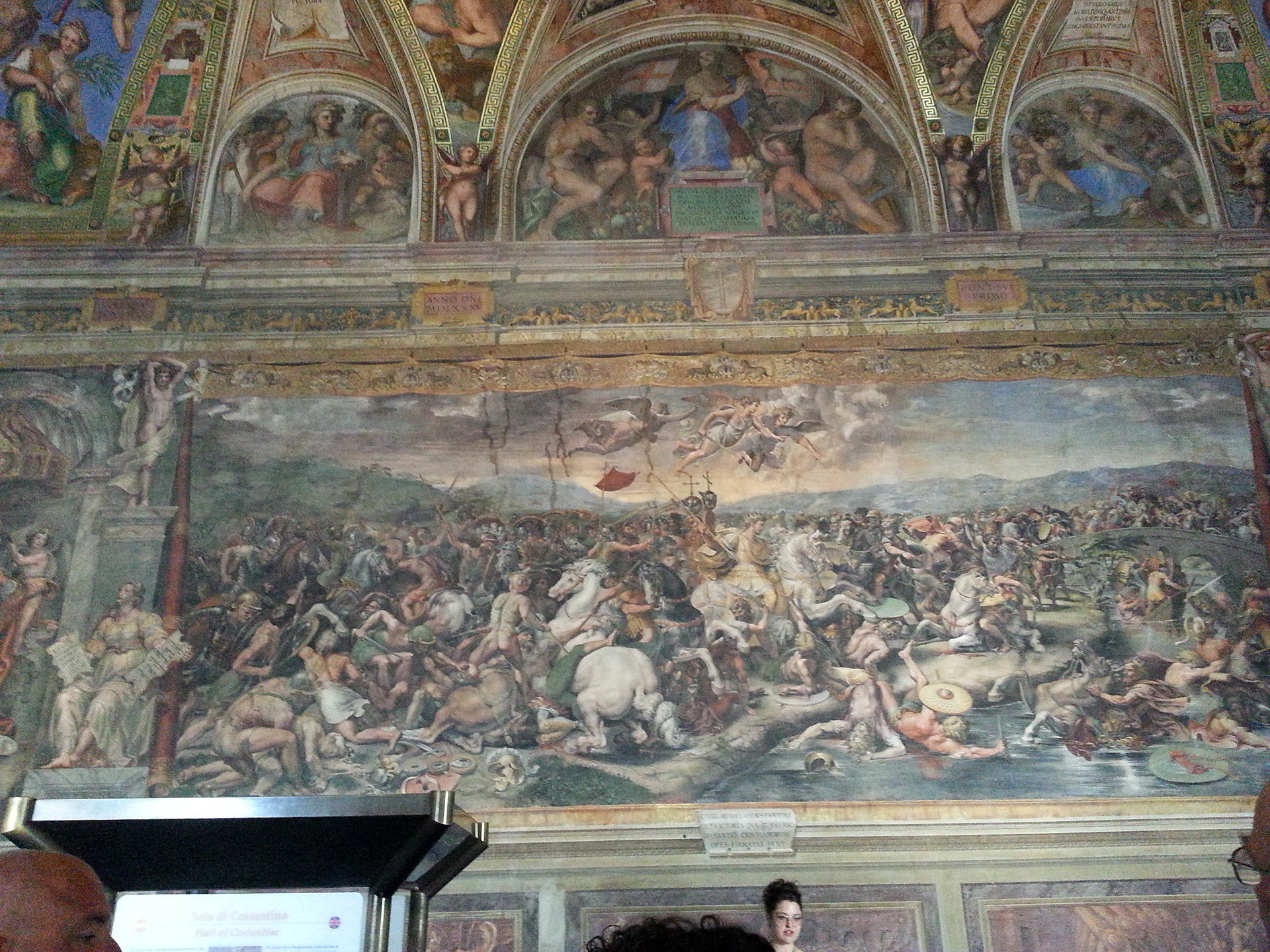 The Hall of Constantine - The Battle of the Milvian Bridge took place between the Roman Emperors Constantine I and Maxentius on 28 October 312. It takes its name from the Milvian Bridge, an important route over the Tiber. Constantine won the battle and started on the path that led him to end the Tetrarchy and become the sole ruler of the Roman Empire. 