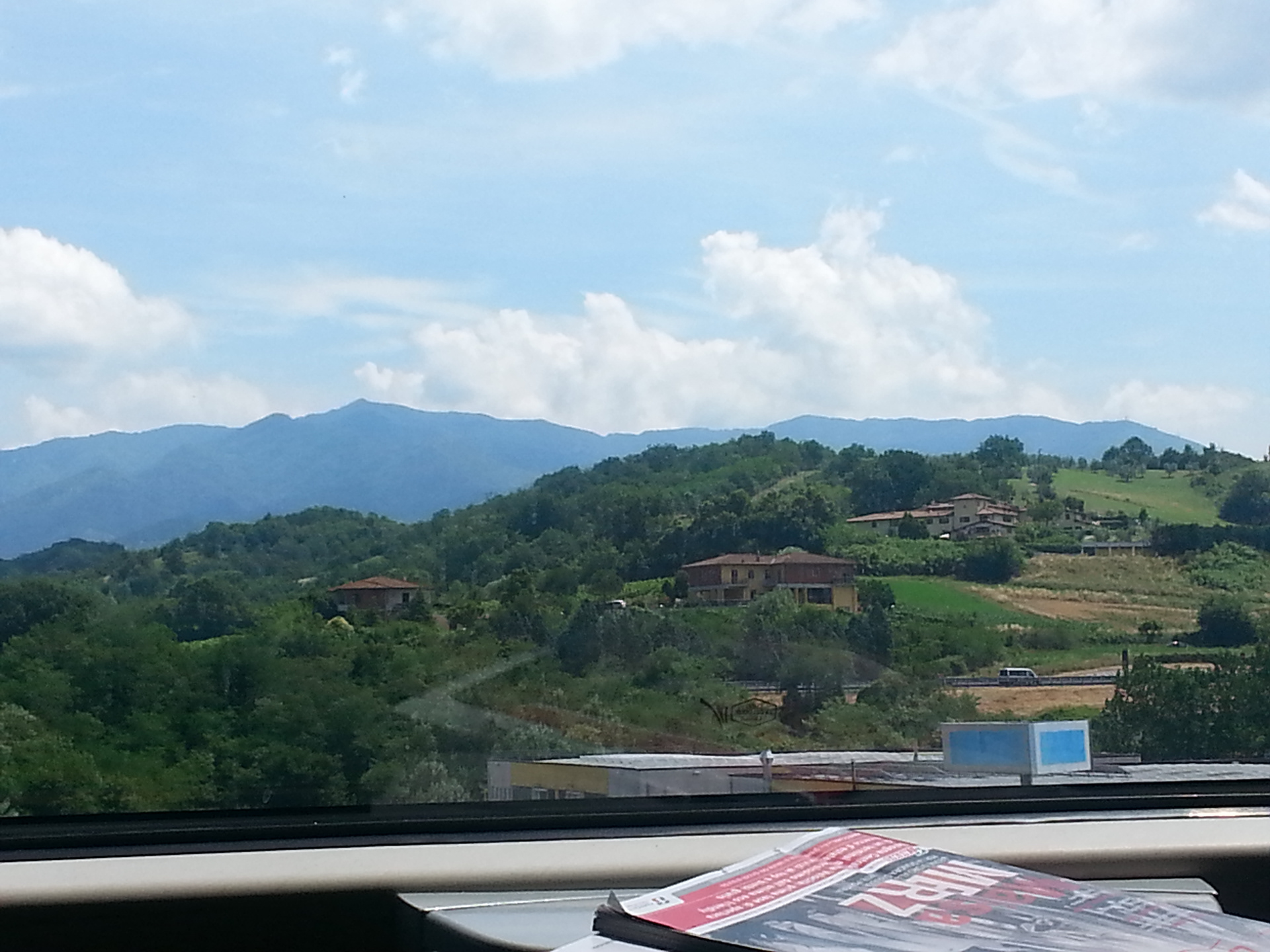 Rolling into Rome via TrenItalia.