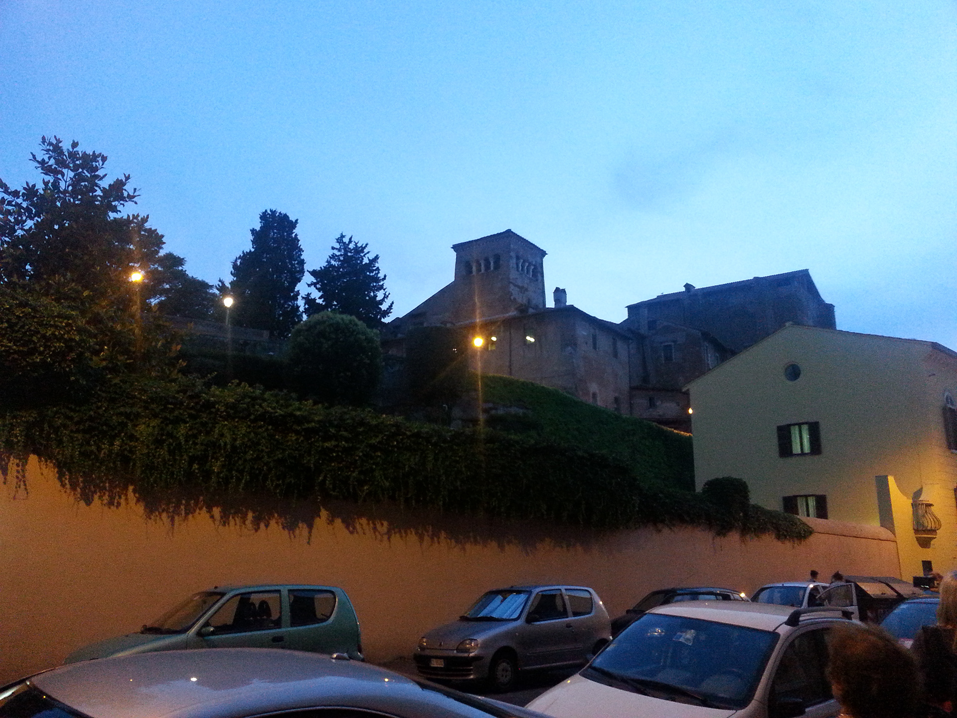 After a long day, back in Rome for a late snack.