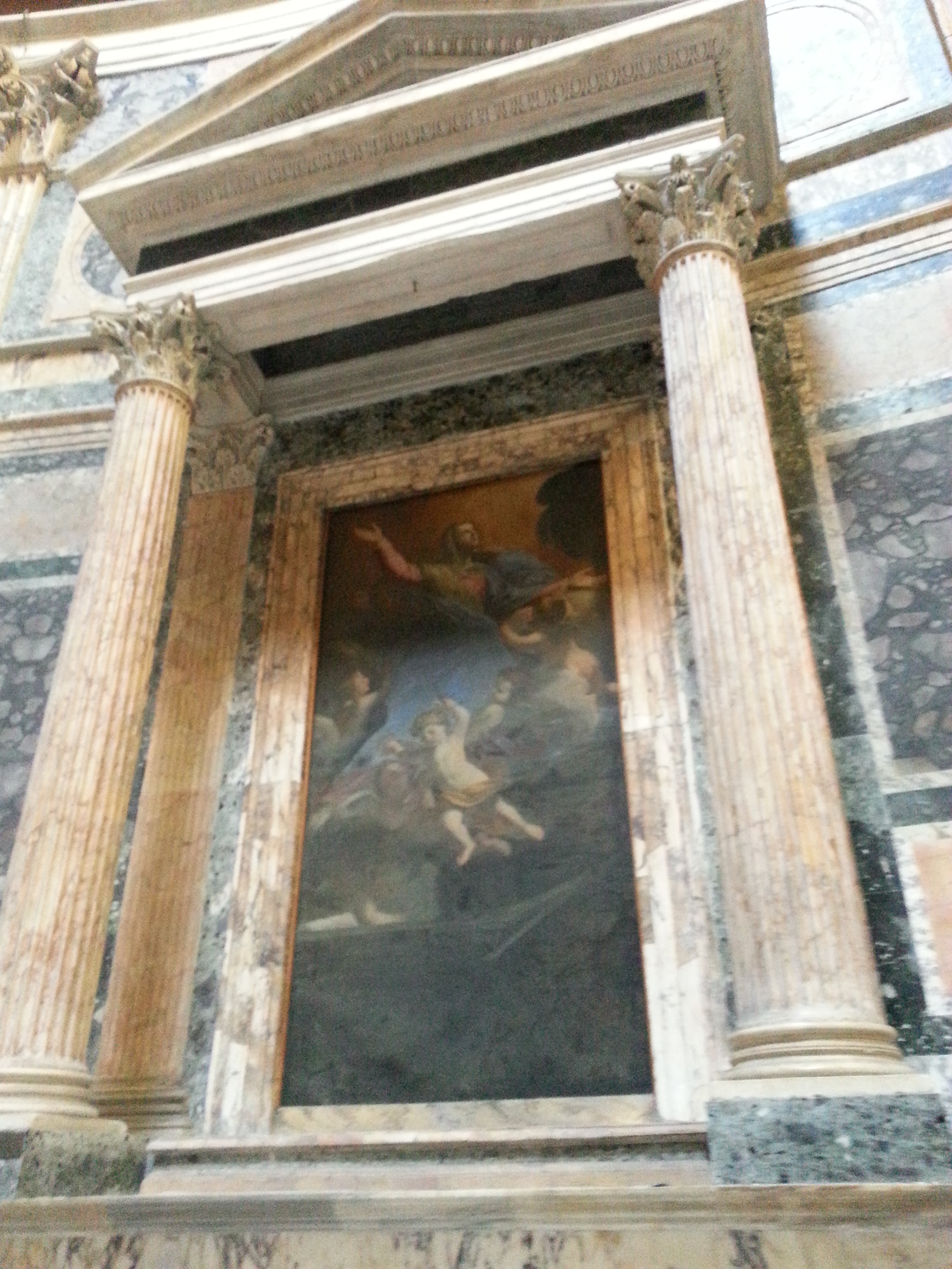 Oil on canvas painting “Assumption of the Virgin Mary” 1638 by Andrea Camassei (1602/49) 