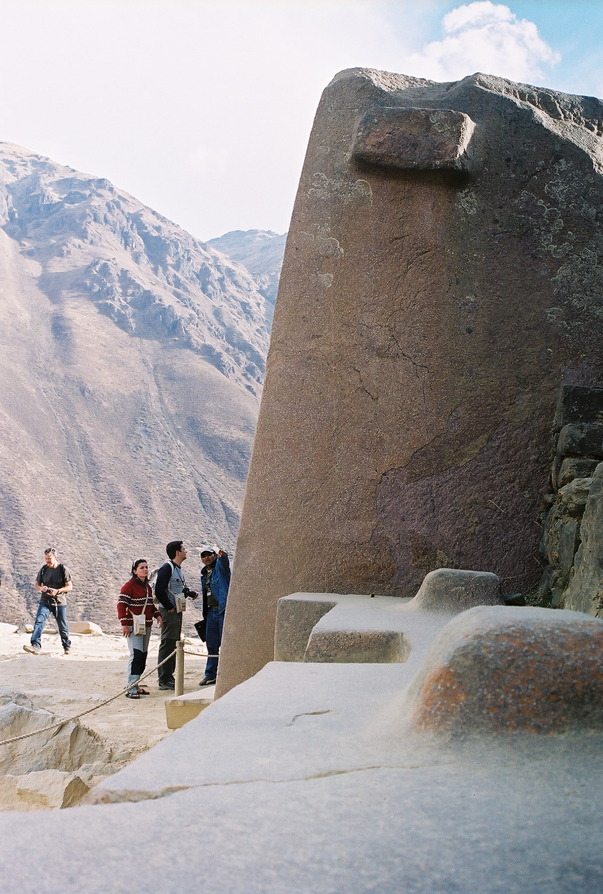 Inca archaeological site of Ollantaytambo, an Inca fortress and remains that were built in the early 1400s.