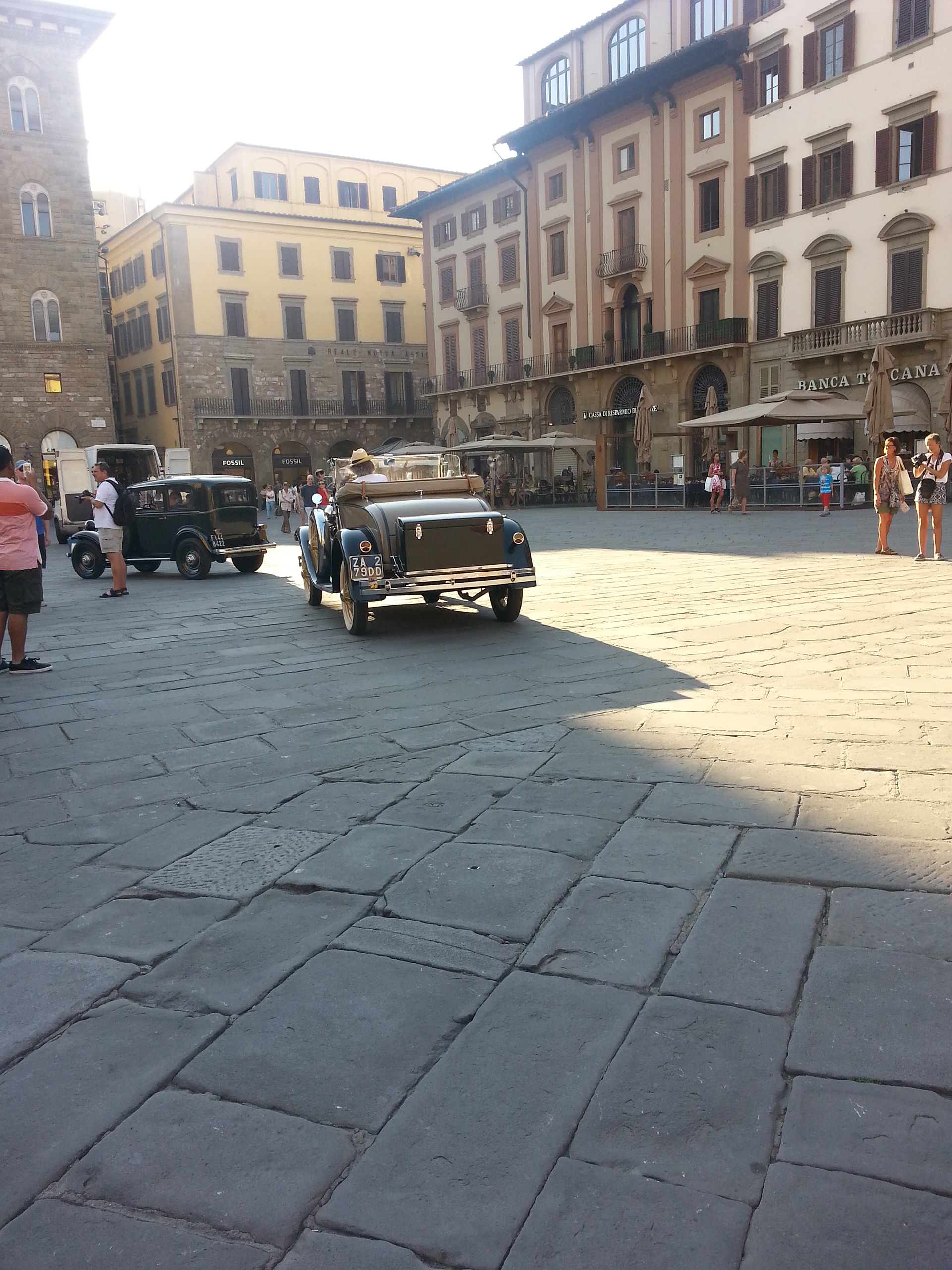 Classic cars on parade.