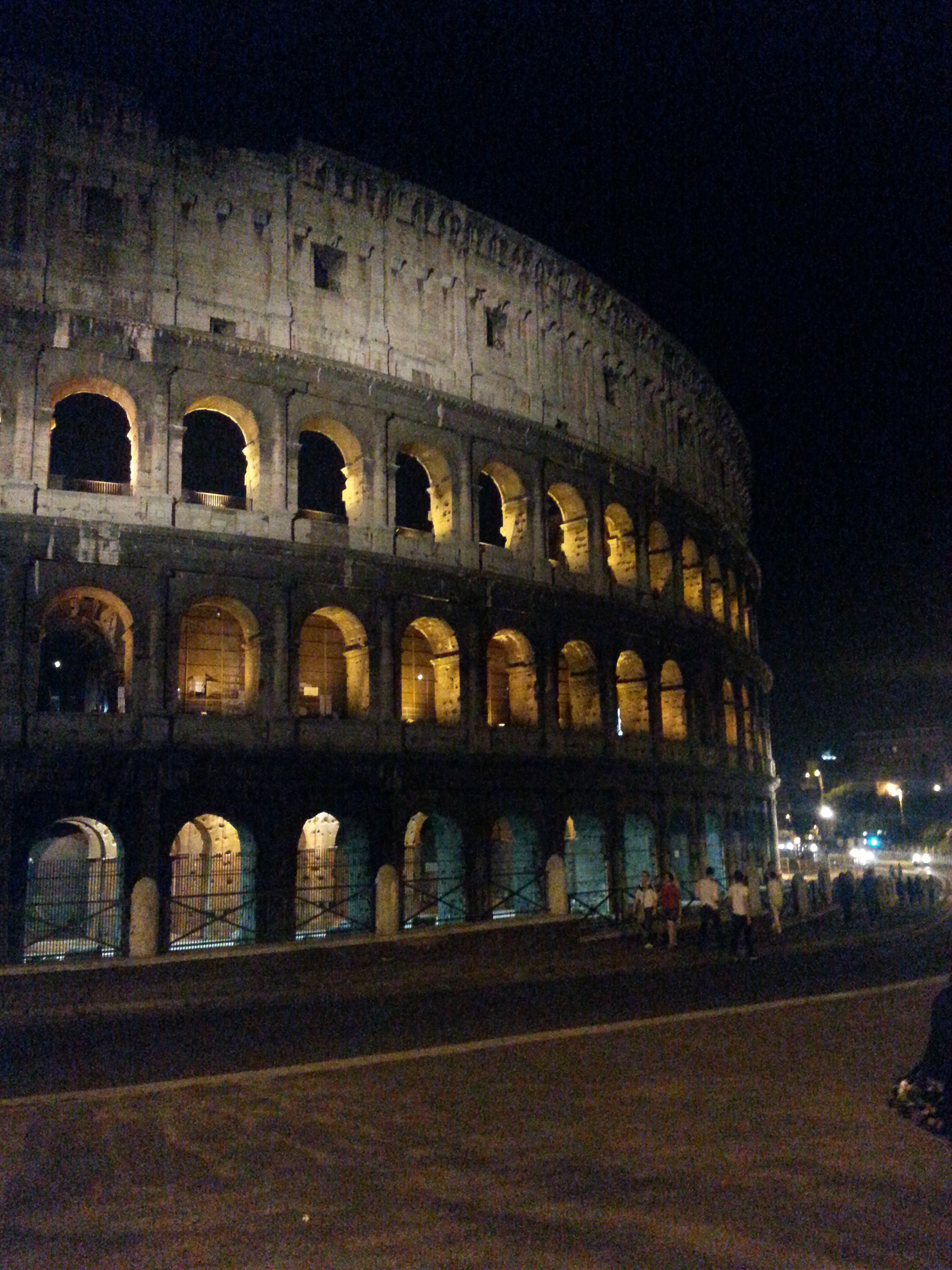 The Coliseum by night, Rome, Italy.