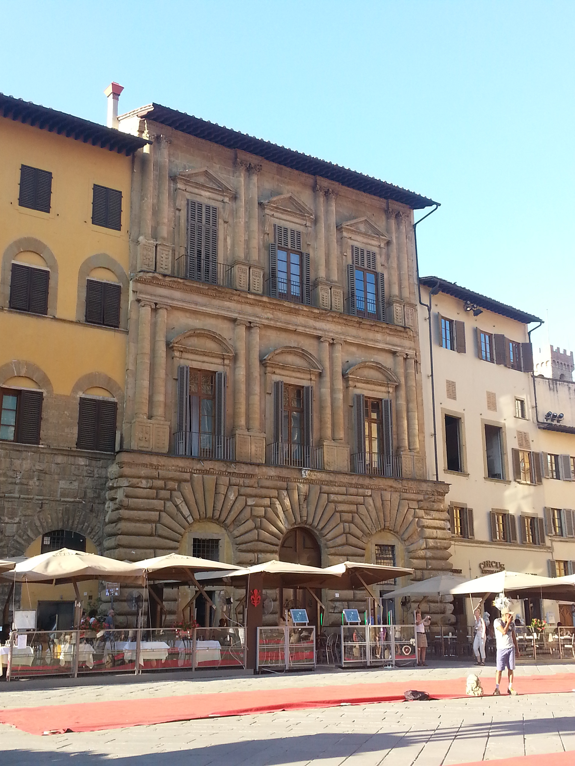 Palazzo Uguccioni palace and restaurant, Piazza della Signoria, Florence, Italy 