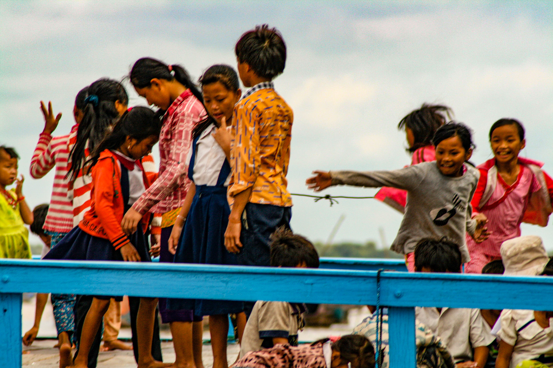 A floating school on Tonle Sap Lake