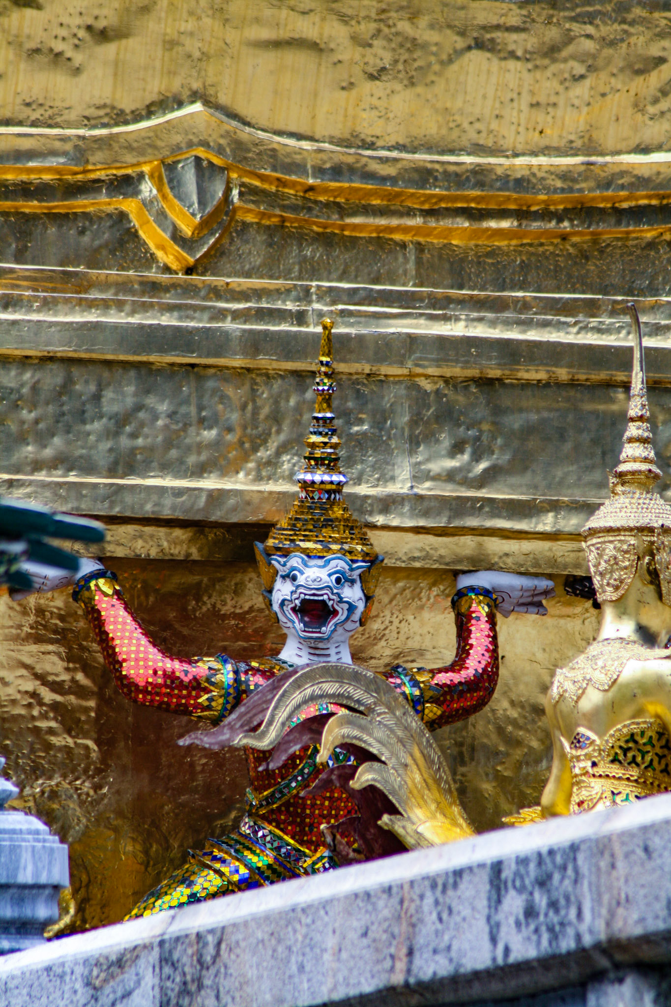 Statues of Yaksha demons, Wat Phra Kaew temple
