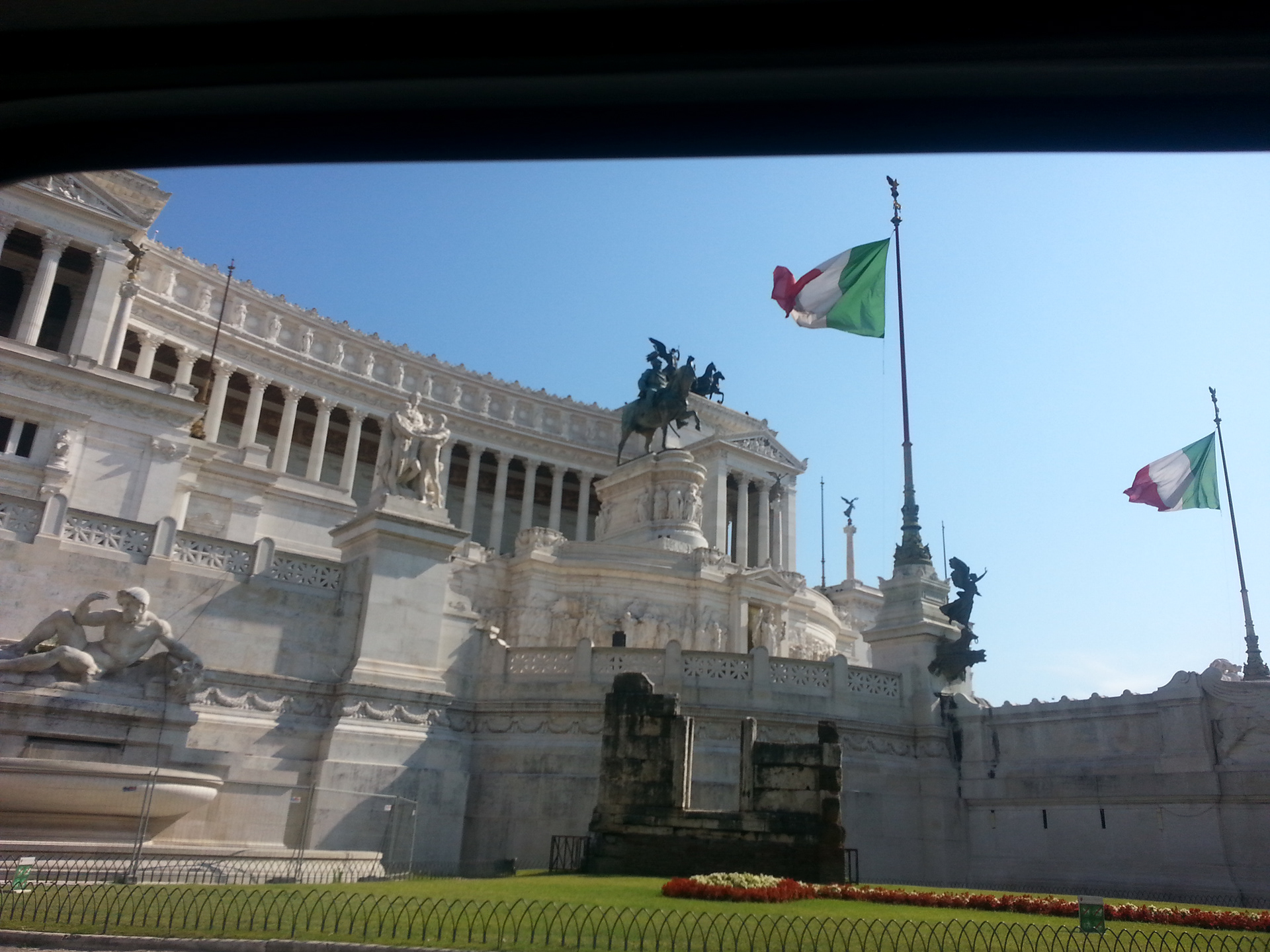 The Victor Emmanuel II National Monument (Italian: Monumento Nazionale a Vittorio Emanuele II), also known as Vittoriano or Altare della Patria ("Altar of the Fatherland"), is a large national monument built between 1885 and 1935 to honor Victor Emmanuel II, the first king of a unified Italy, in Rome, Italy. It occupies a site between the Piazza Venezia and the Capitoline Hill. The monument was realized by Giuseppe Sacconi. 