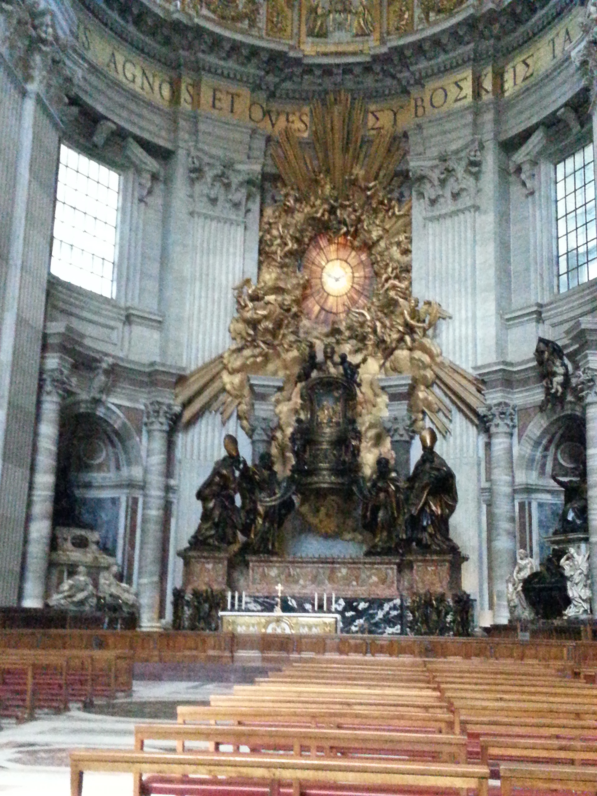 The Chair of Saint Peter (Latin: Cathedra Petri), also known as the Throne of Saint Peter, is a relic conserved in St. Peter's Basilica 
