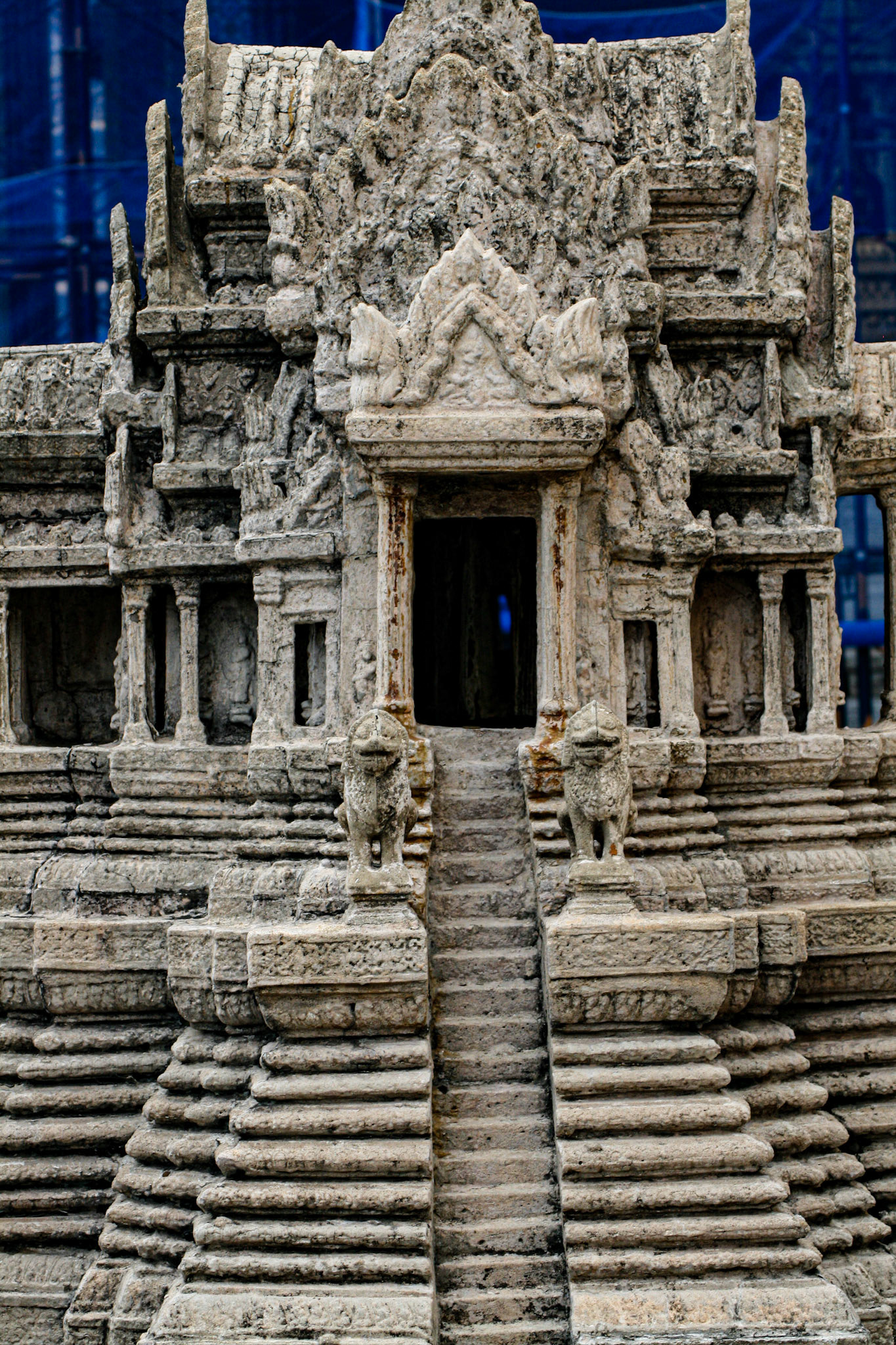 Scale Model of Angkor Wat in Wat Phra Kaew, Bangkok, Thailand. 