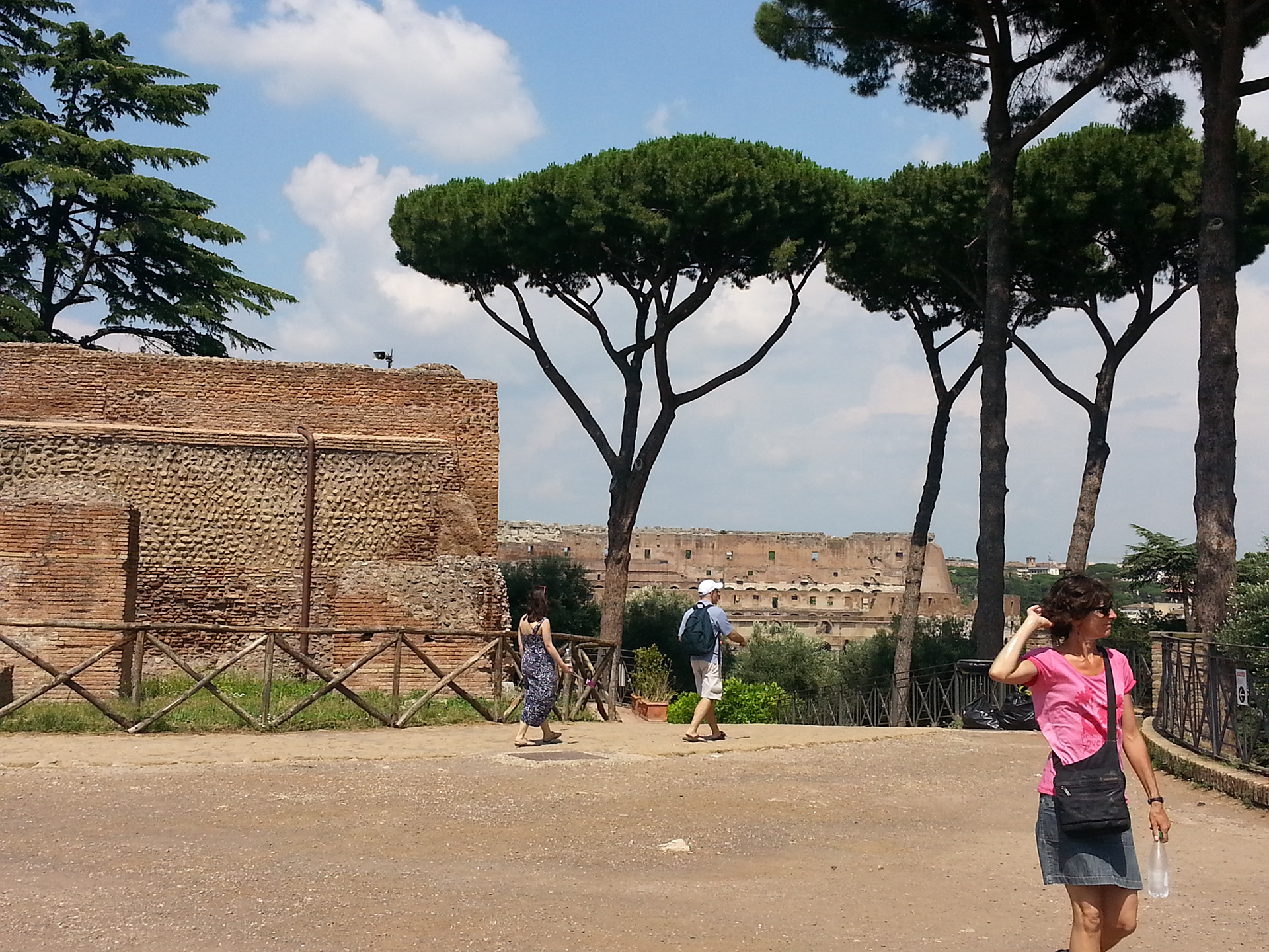 The Palatine Hill, which relative to the seven hills of Rome is the centermost, is one of the most ancient parts of the city and has been called "the first nucleus of the Roman Empire." The site is now mainly a large open-air museum while the Palatine Museum houses many finds from the excavations here and from other ancient Italian sites. Imperial palaces were built here, starting with Augustus. Before imperial times, the hill was mostly occupied by the houses of the rich. 
