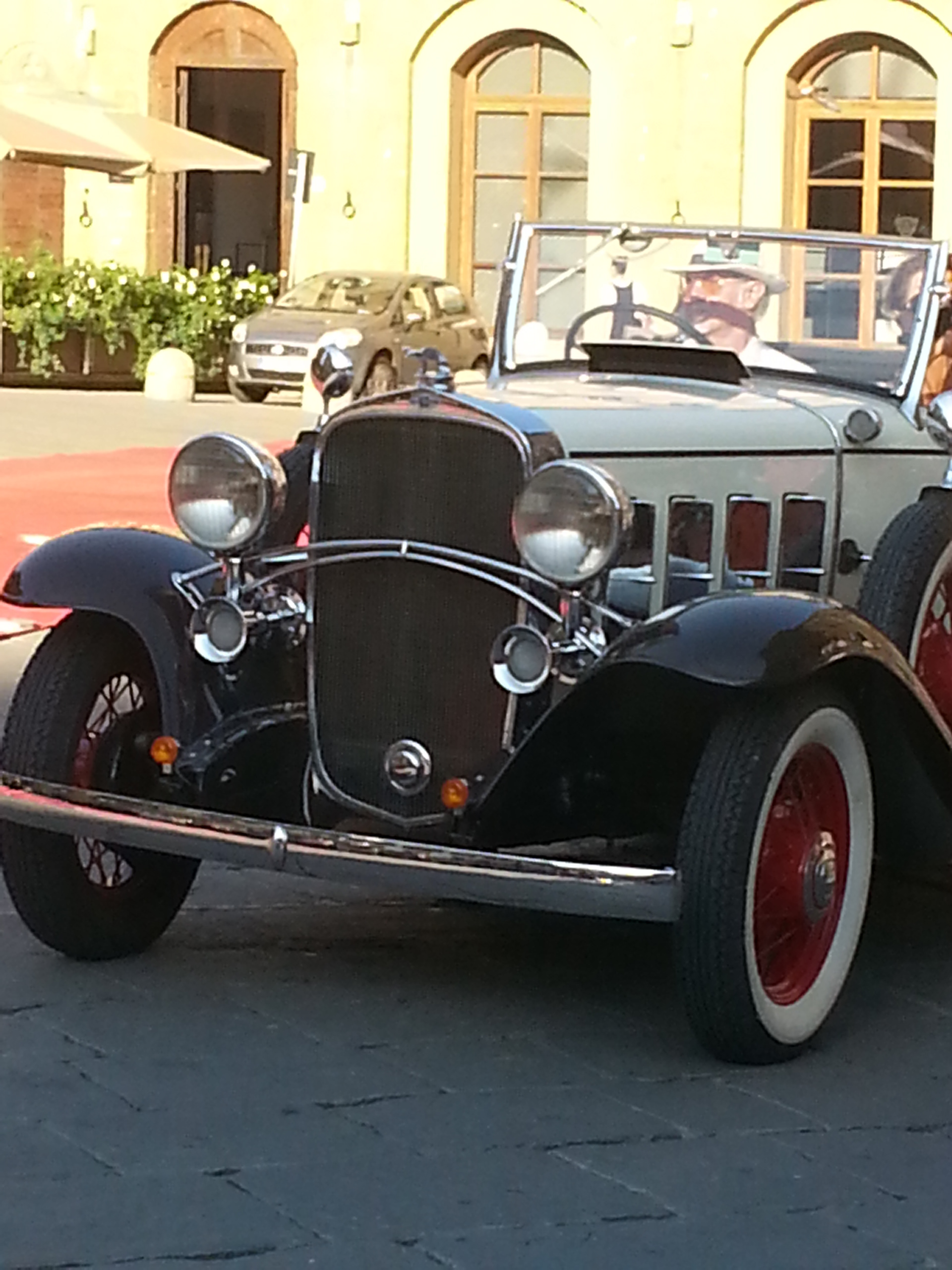 Classic cars on parade.