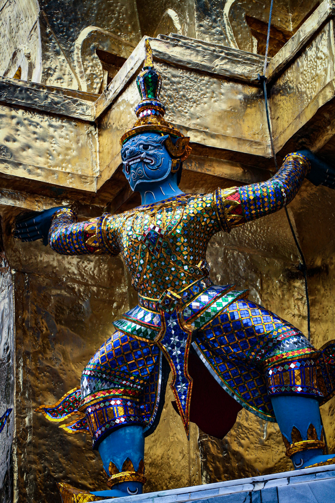 Statues of Yaksha demons, Wat Phra Kaew temple