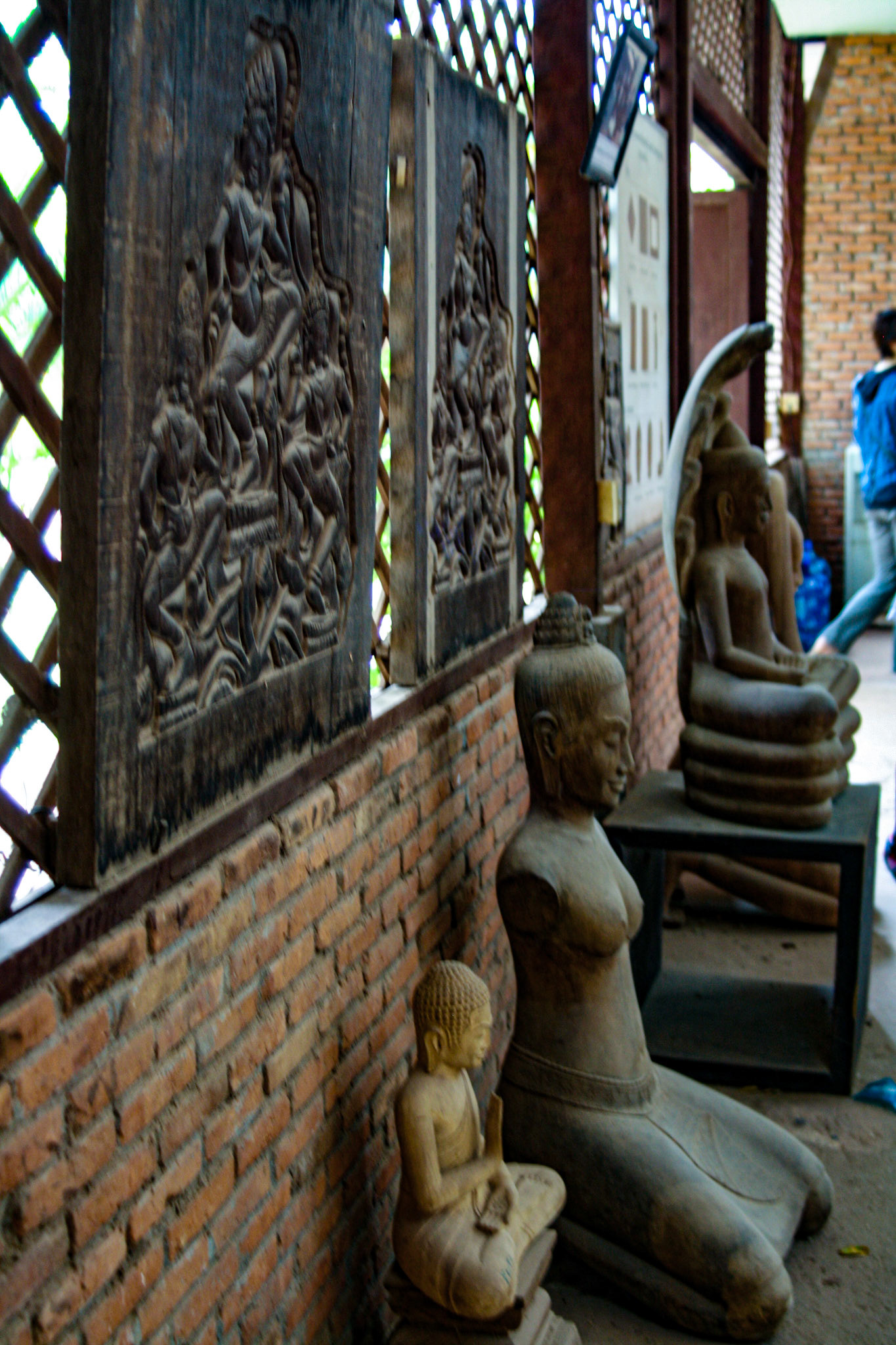 Hand-made wooden arts craft factory. 
