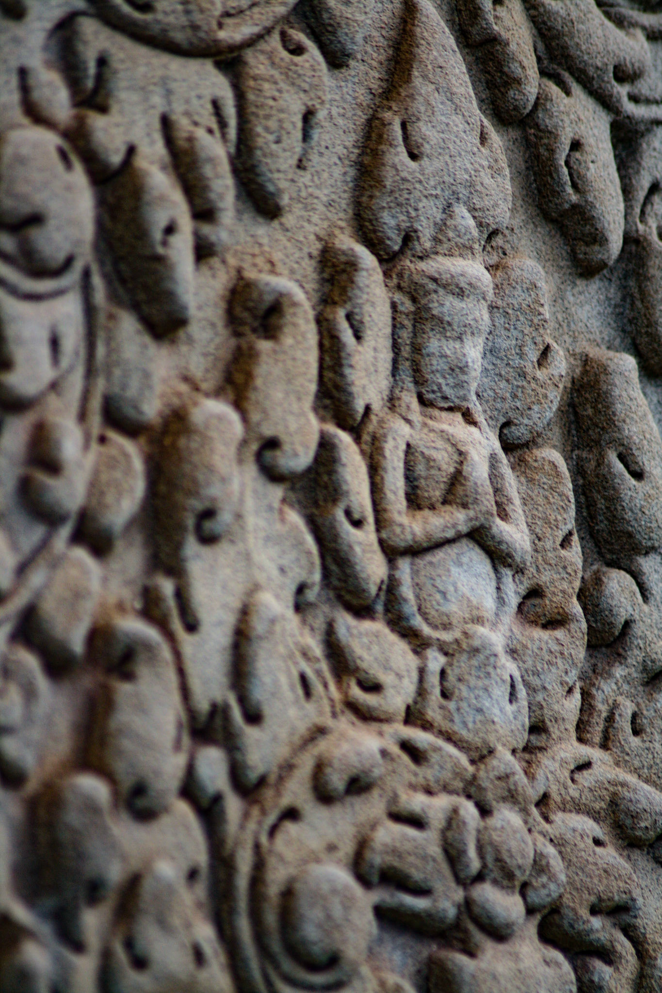 Bas-reliefs are individual figures, groups of figures, or entire scenes cut into stone walls, not as drawings but as sculpted images projecting from a background. 