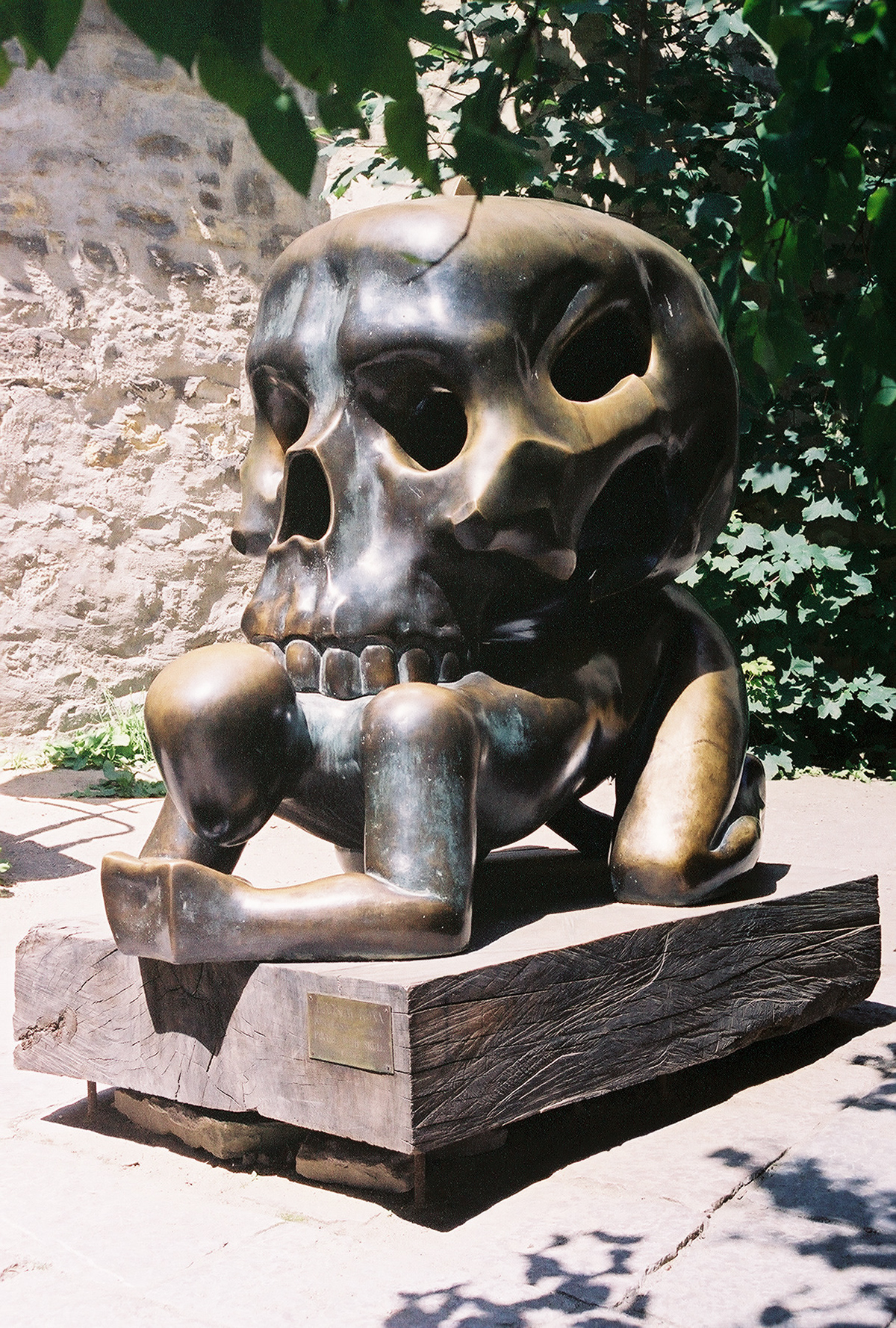 Podobenství s Lebkou, aka “Parable with Skull” by Jaroslav Róna - outside Prague Castle