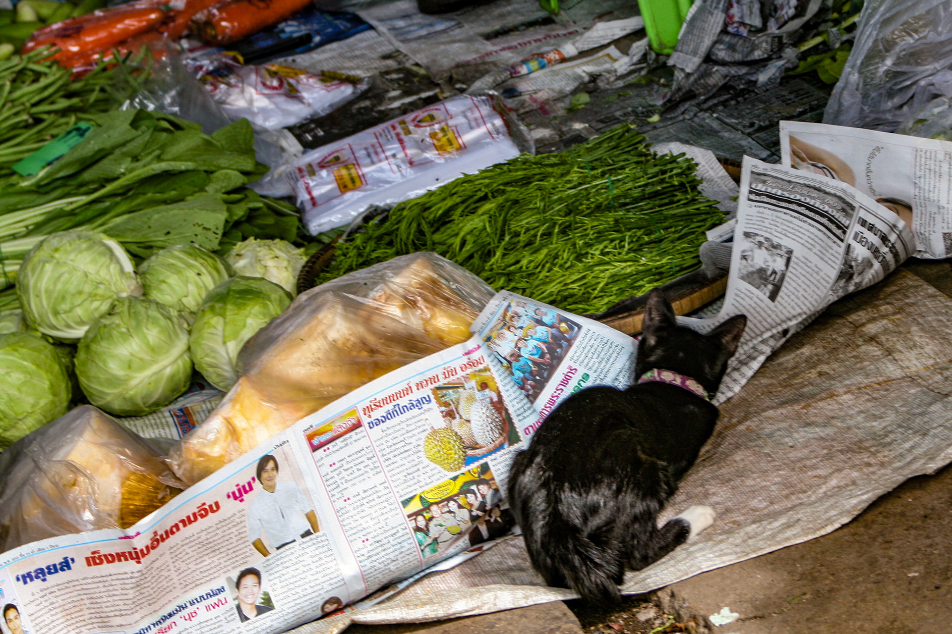 The Maeklong Railway Market at Maeklong, Thailand