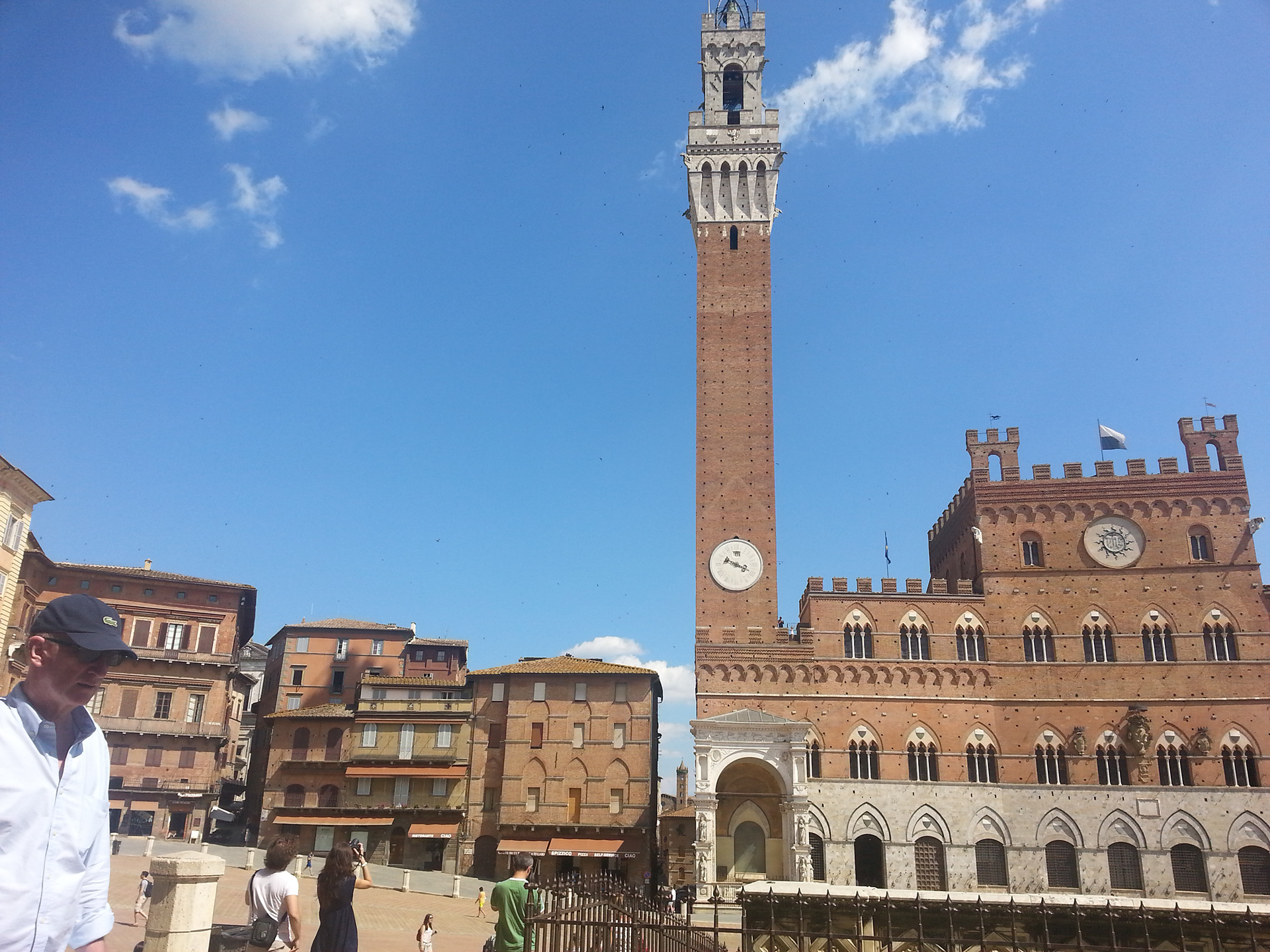 Torre del Mangia Siena, Tower of the Eater in Siena, on the Palazzo Pubblico, Tuscany, Italy 