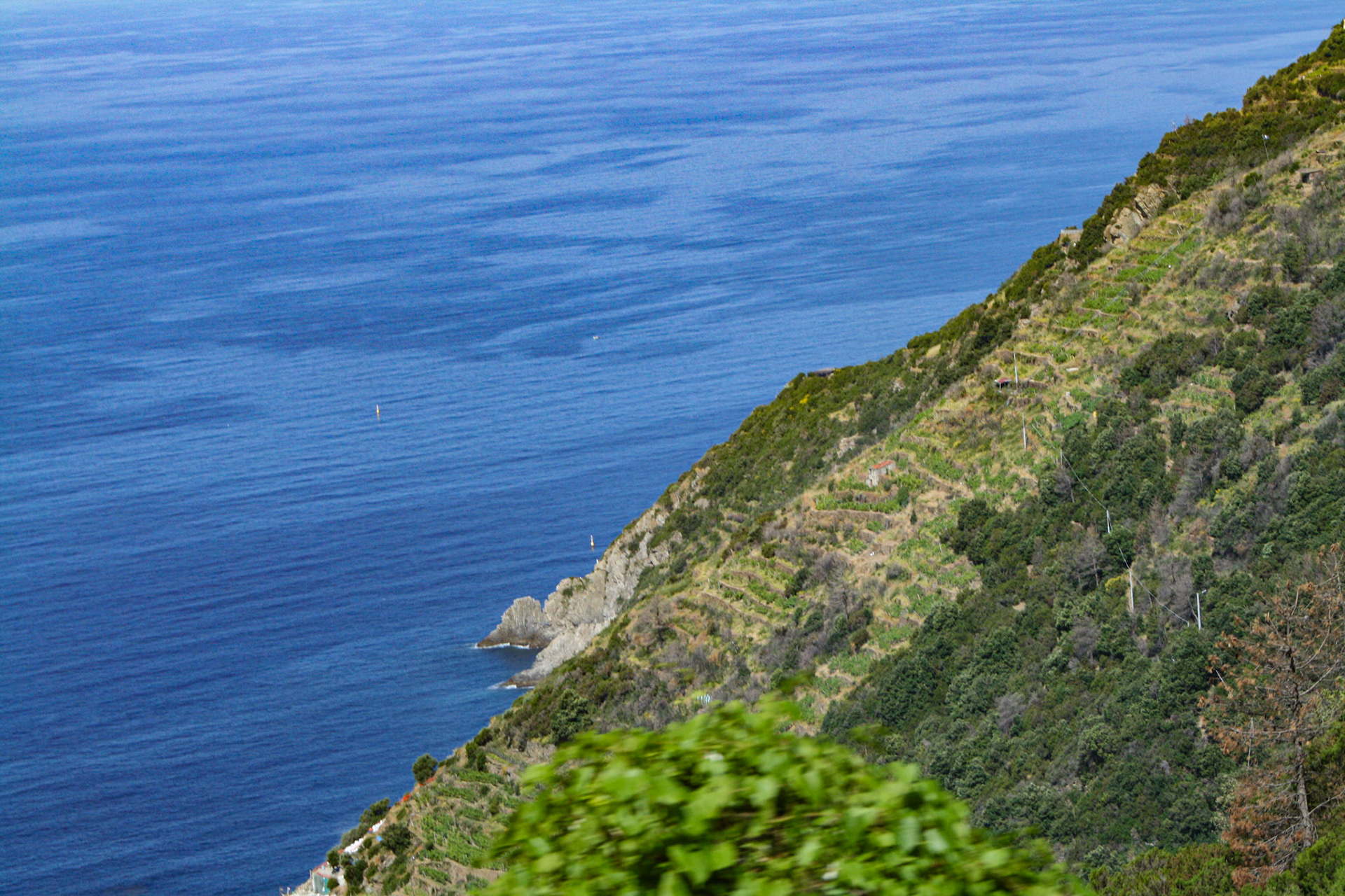The deep blue Ligurian Sea