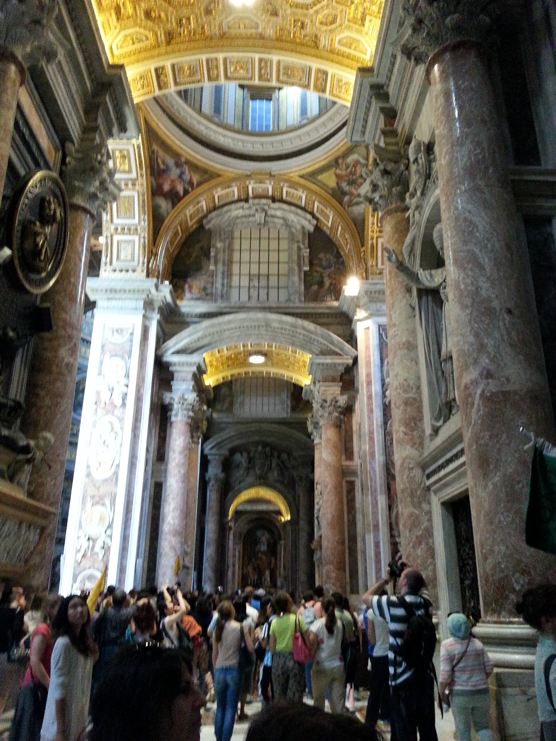 Interior view of St. Peter's Basilica