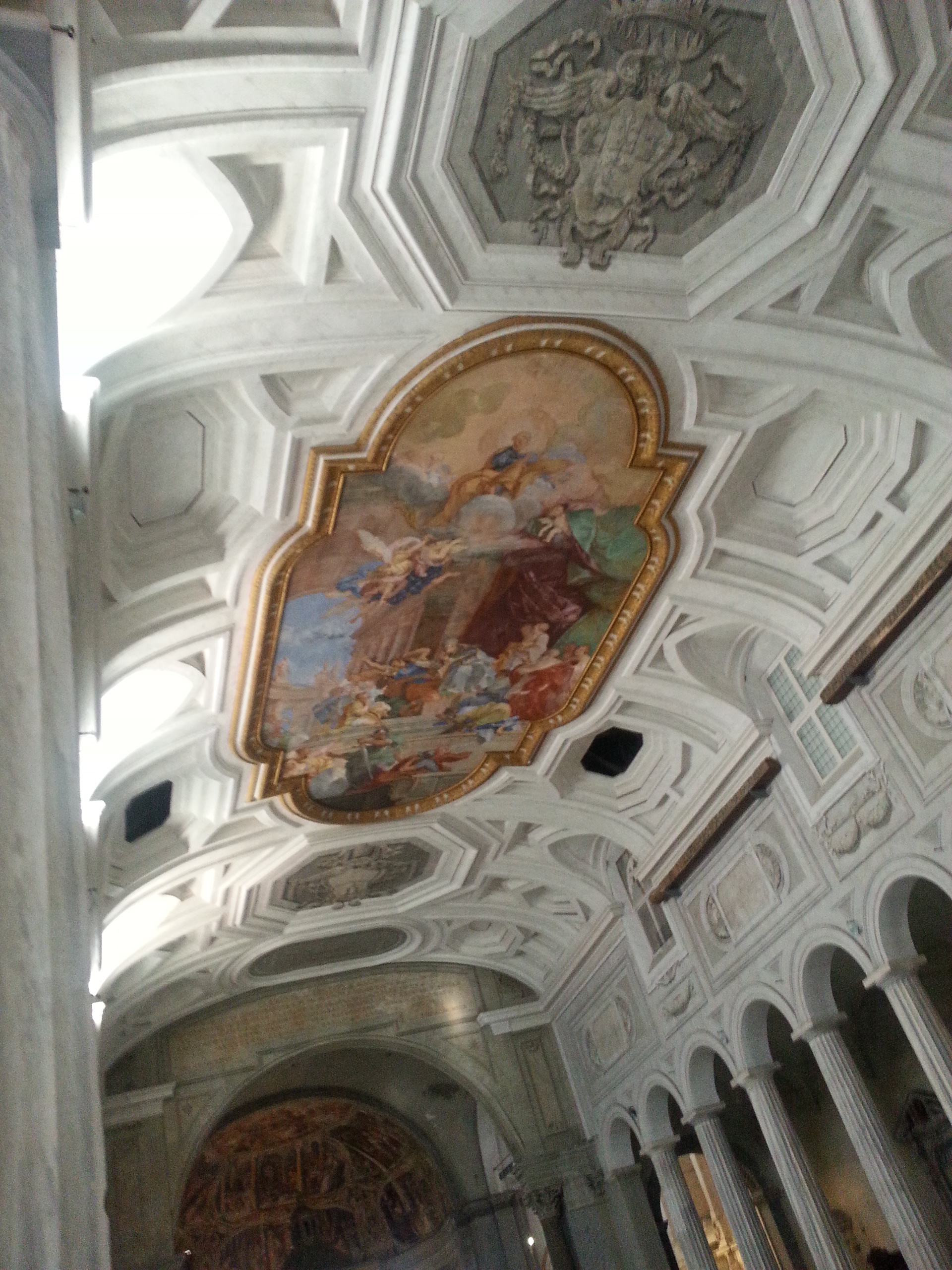 The Nave Ceiling Fresco with the Miracle of the Chains by Giovanni Battista Parodi 