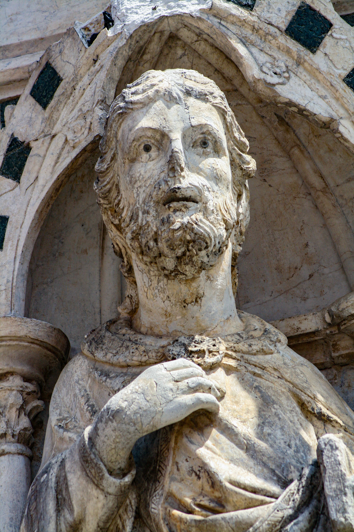 Cappella di Piazza detail, Siena, Tuscany, Italy 