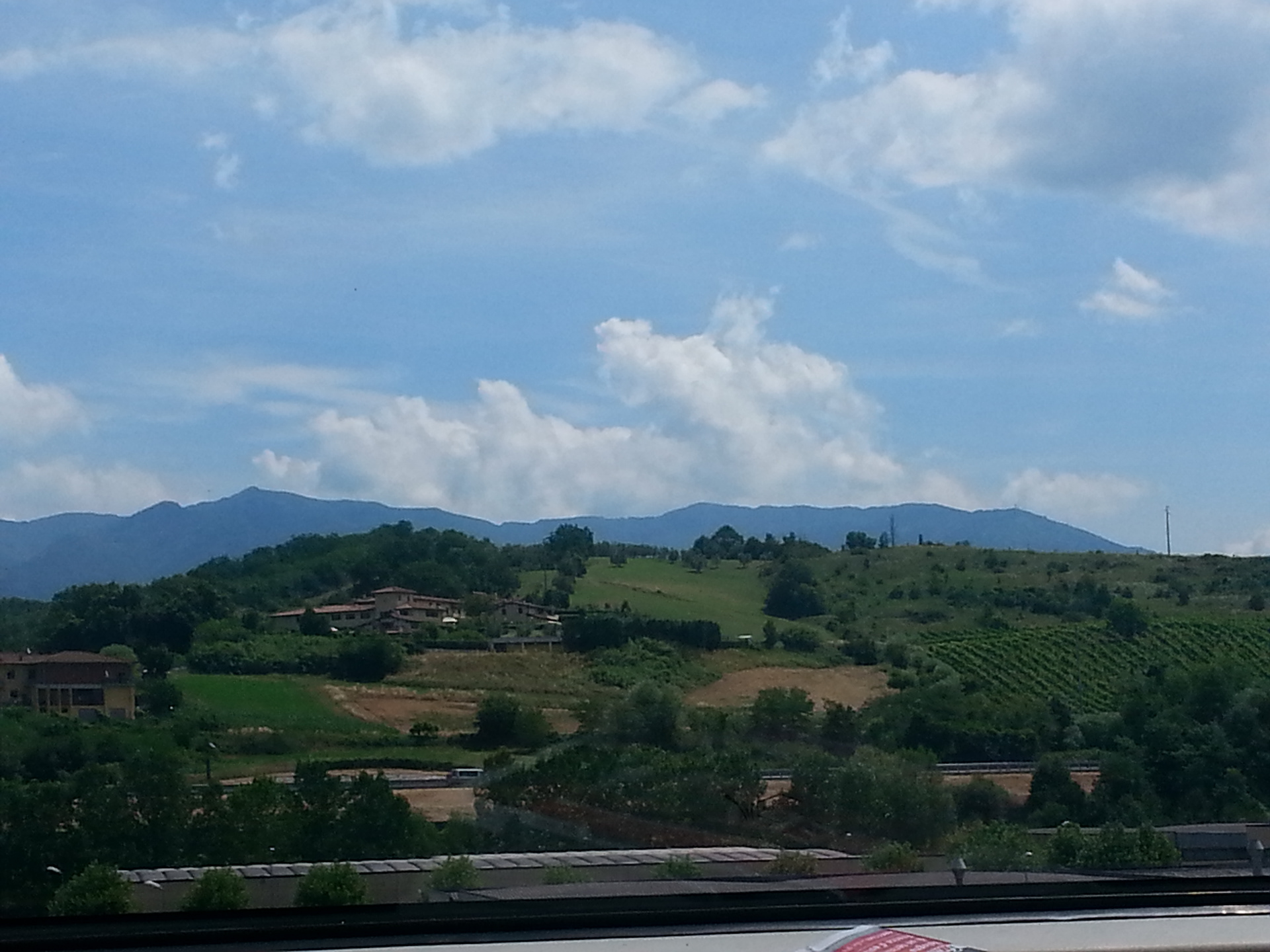 Rolling into Rome via TrenItalia.