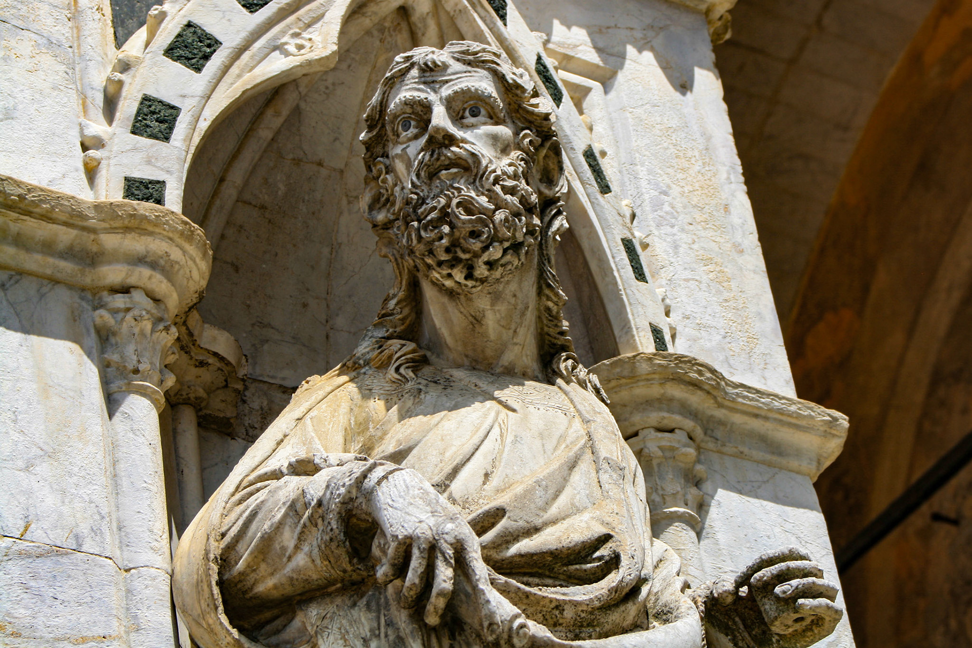 Cappella di Piazza detail, Siena, Tuscany, Italy 