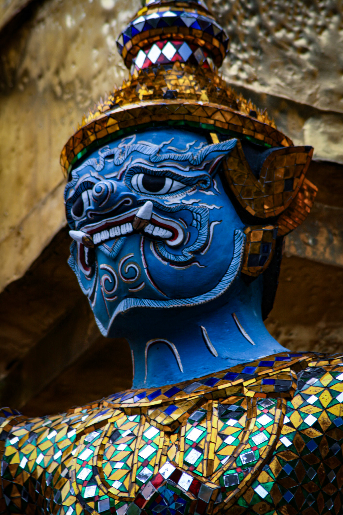 Statues of Yaksha demons, Wat Phra Kaew temple