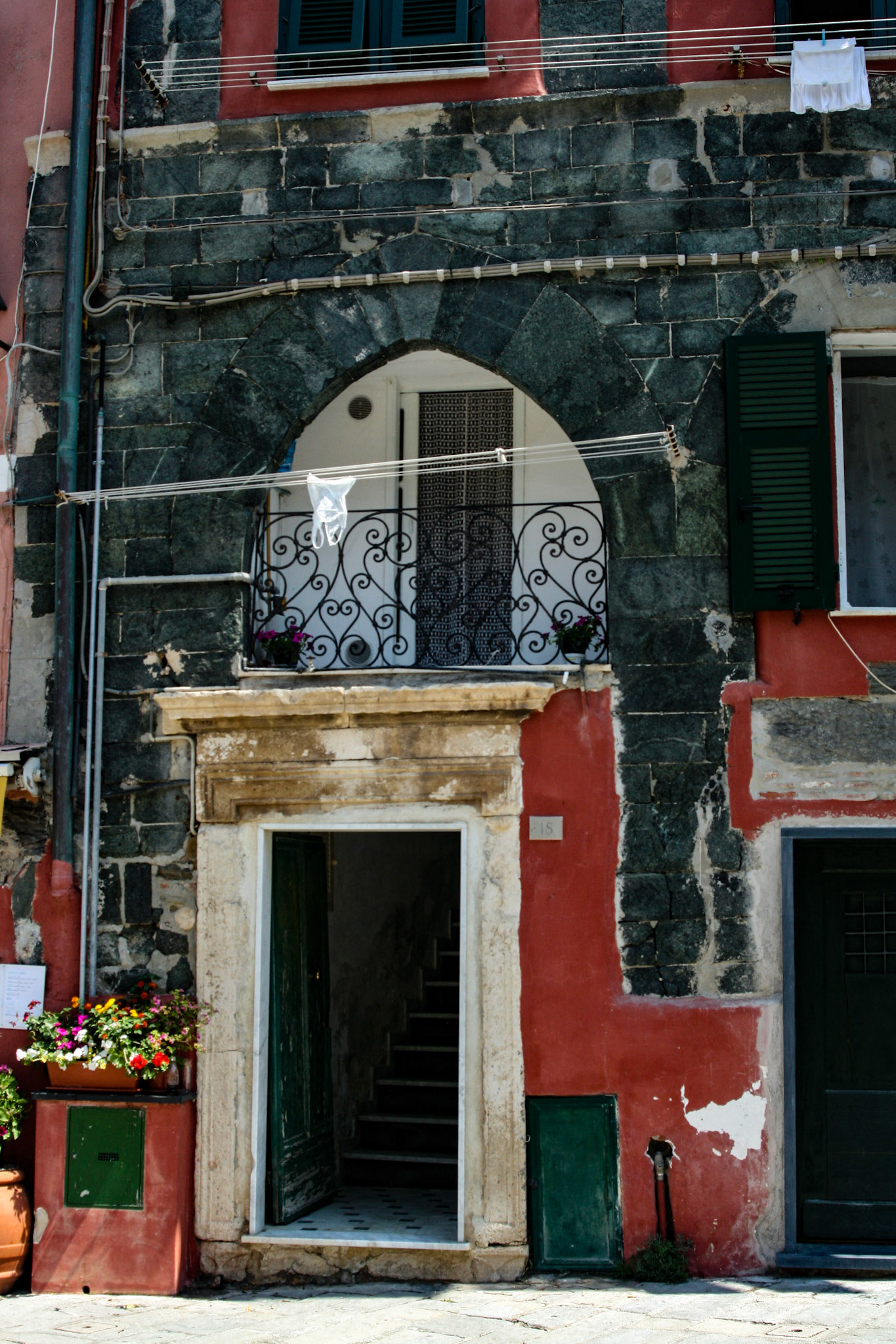 Stepping off the train in Vernazza, visitors are instantly dazzled with the collection of colorful buildings and accents that line the main street. 