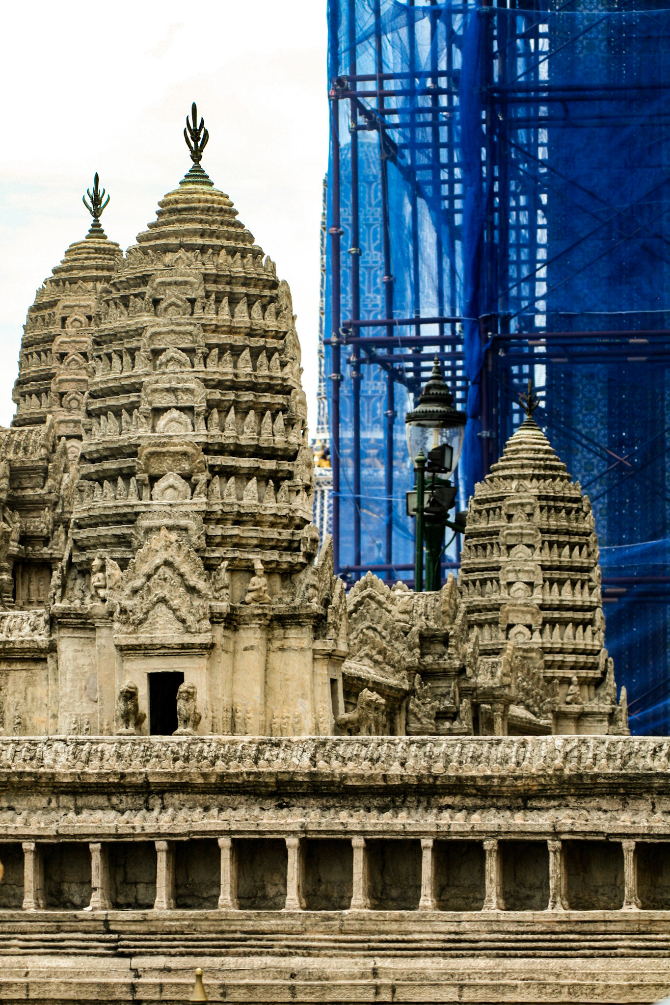 Scale Model of Angkor Wat in Wat Phra Kaew, Bangkok, Thailand. 