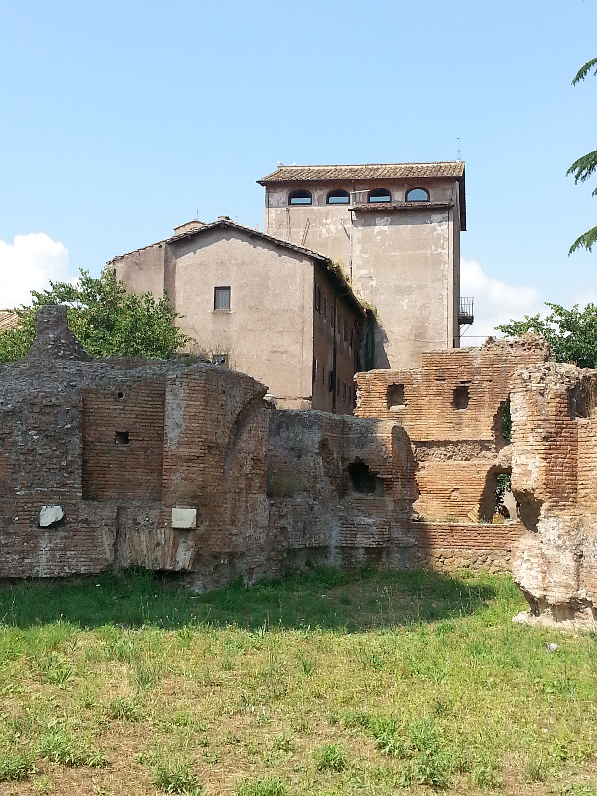 The Church of San Bonaventura al Palatino is a small 17th century church building in Rome built on Via Marco Colidio the Palatine Hill. It is a Franciscan monastery church built by Francesco Barberini on the request of the Blessed Bonaventura Gran and was completed in 1689. 