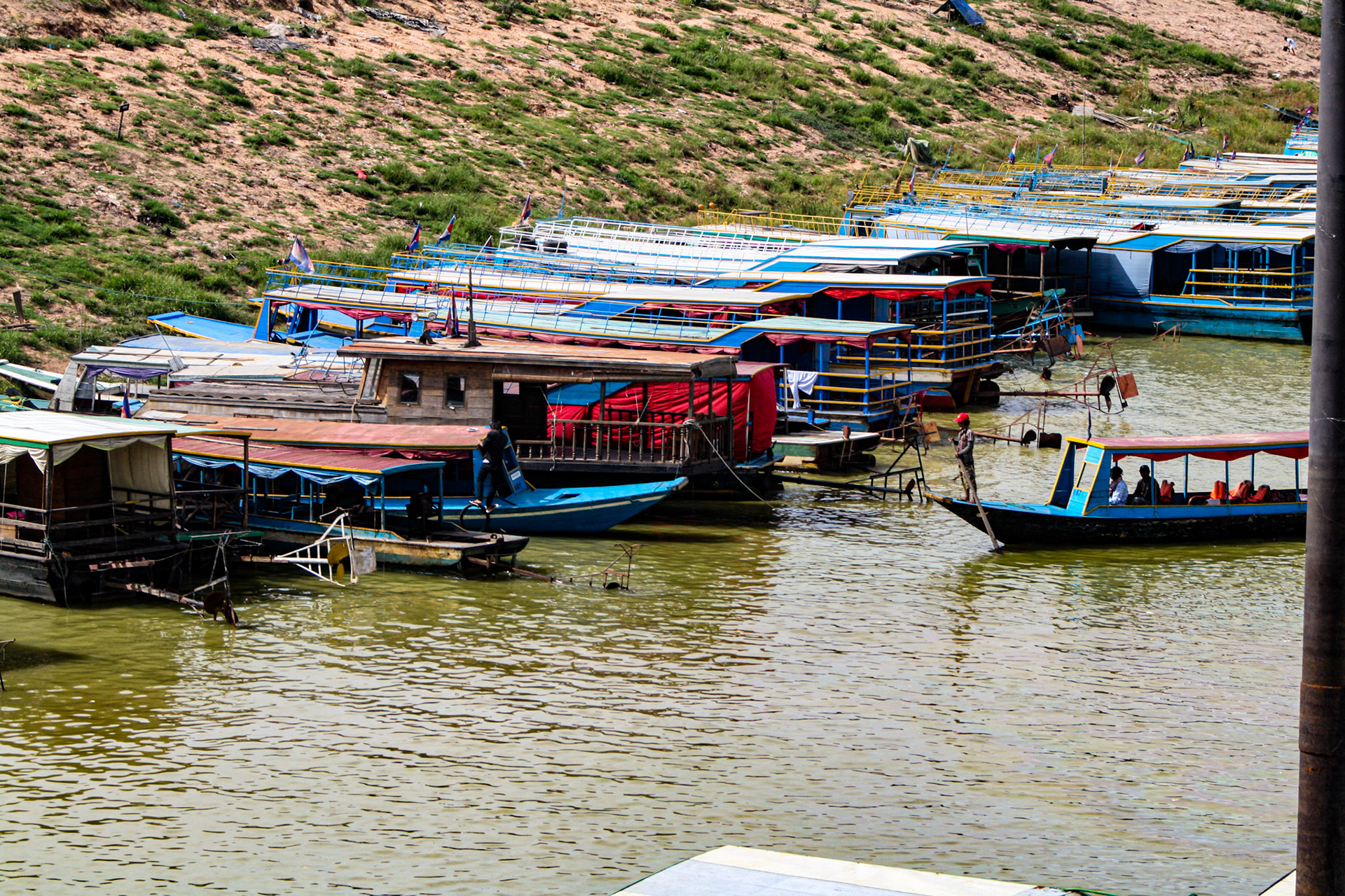 Tonlé Sap ('Fresh River' or commonly translated as 'Great Lake') is a lake in the northwest of Cambodia. It belongs to the Mekong River system. It is the largest freshwater lake in Southeast Asia and one of the most diverse and productive ecosystems in the world, designated as a Biosphere Reserve by UNESCO in 1997 due to its high biodiversity. 