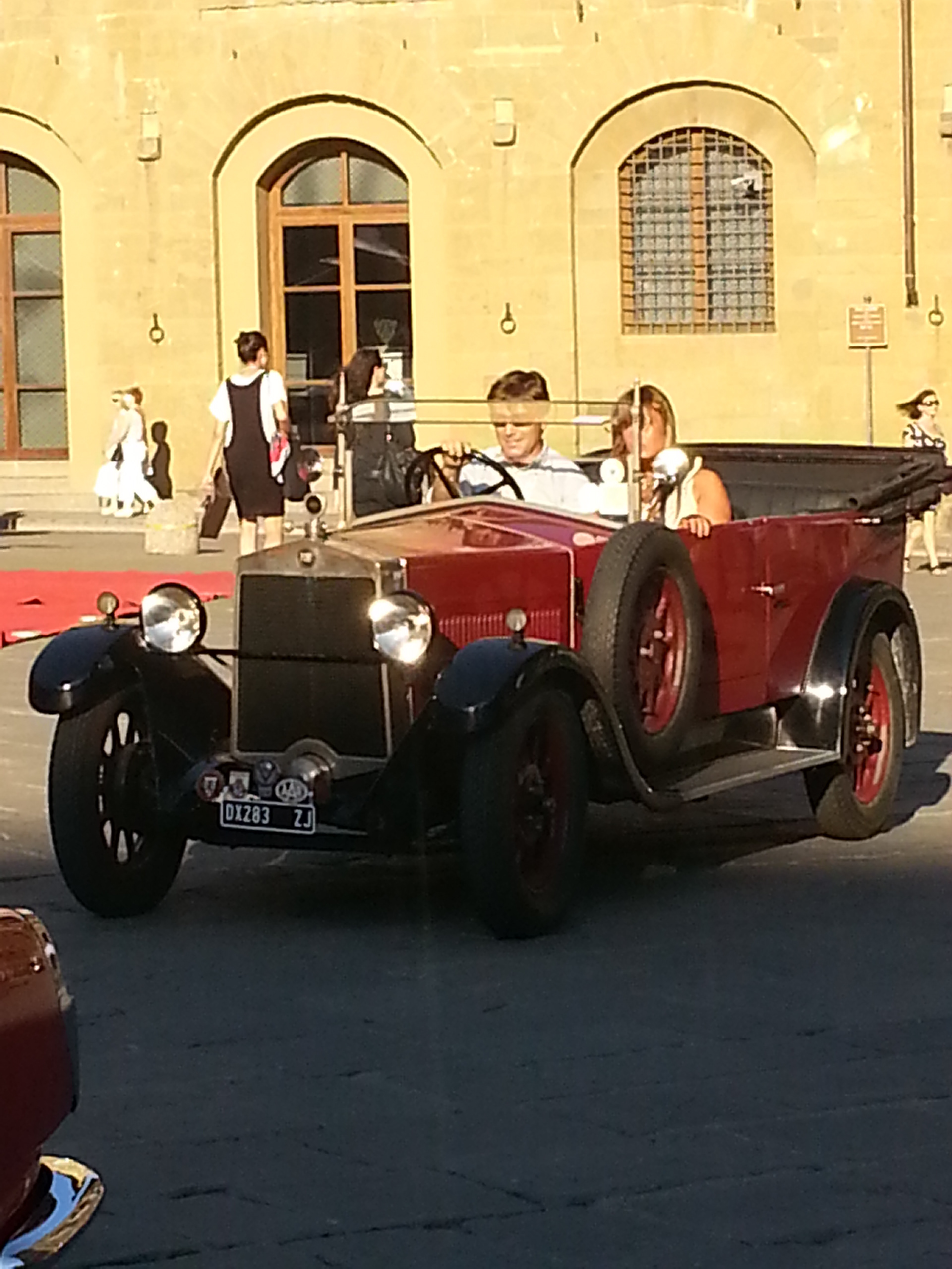Classic cars on parade.