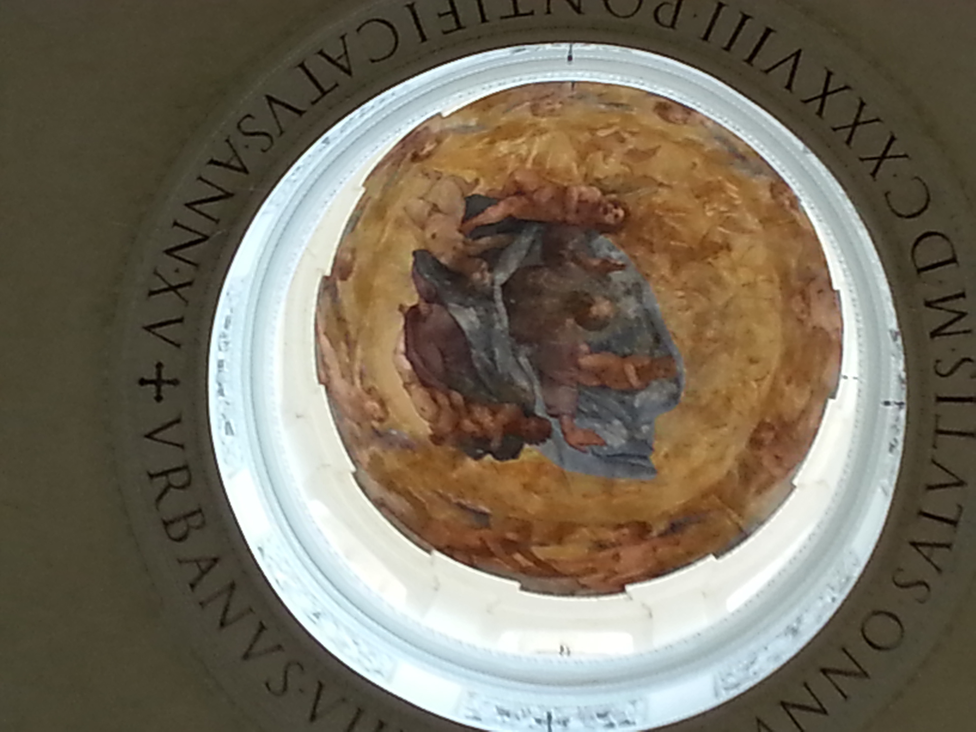 The Temple of Romulus ceiling dome, Roman Forum.