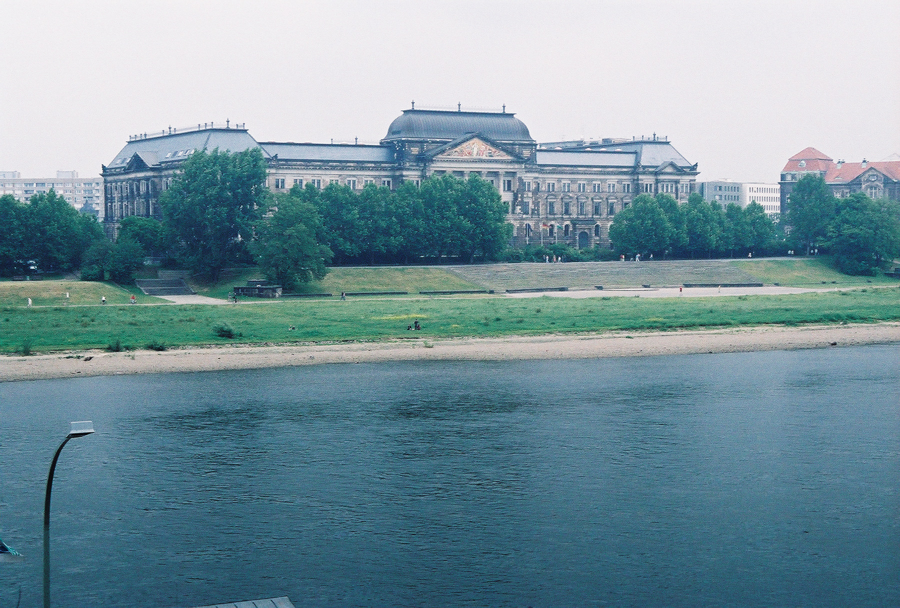 The palace of the Saxon State Ministry of Finance on the Elbe River - Dresden