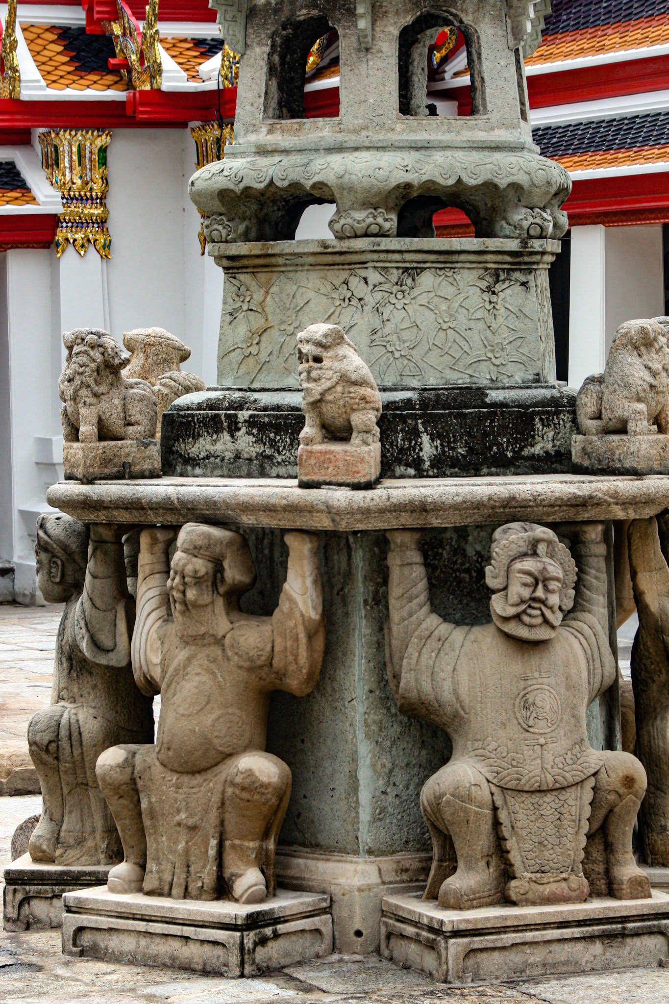 Pagoda structure detail.