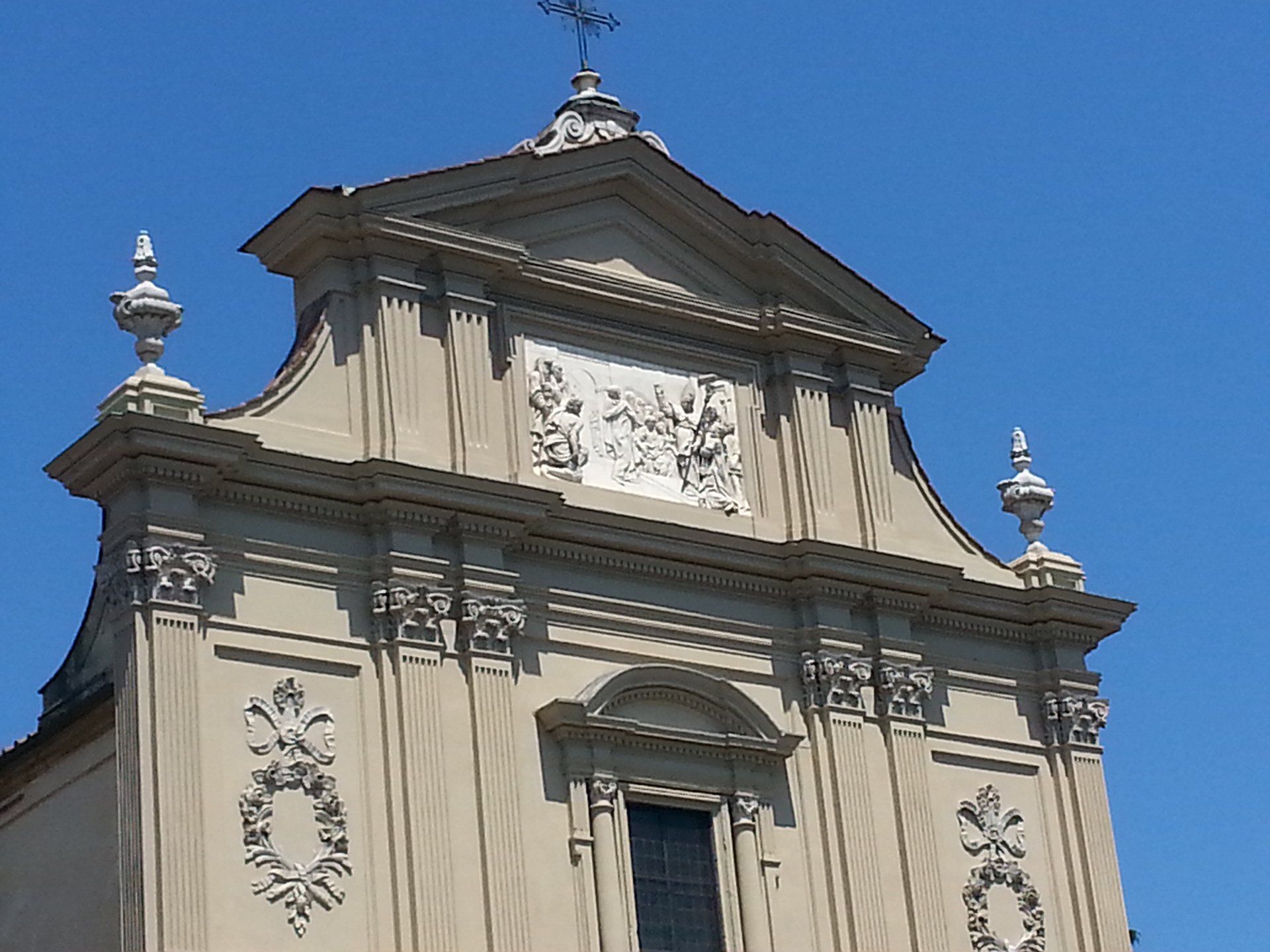 The 1299 church of San Marco was largely reconstructed, and the monastery completely rebuilt by the architect Michelozzo in the mid-15th century. Florence, Tuscany, Italy. 