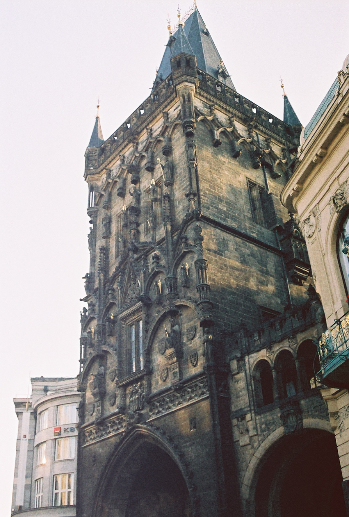 The Powder Tower (Prašná brána) can trace its origins back to the 11th century, when the original gate tower was one of 13 entrances to Prague's Old Town.