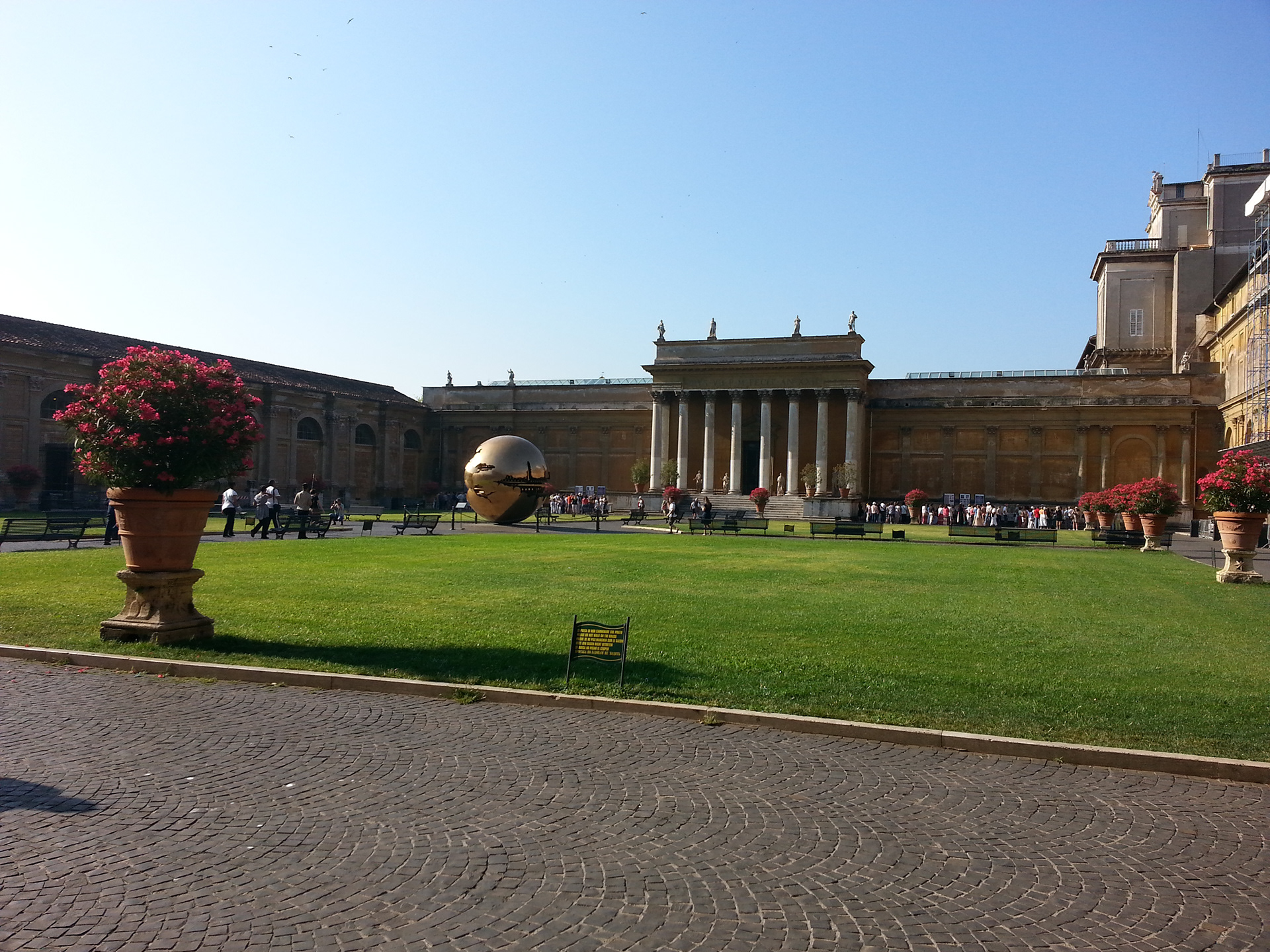 Vatican Museum grounds.