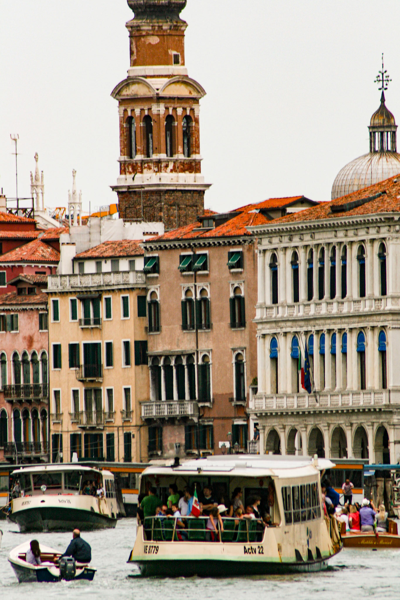 Vaporettos on the Grand Canal 