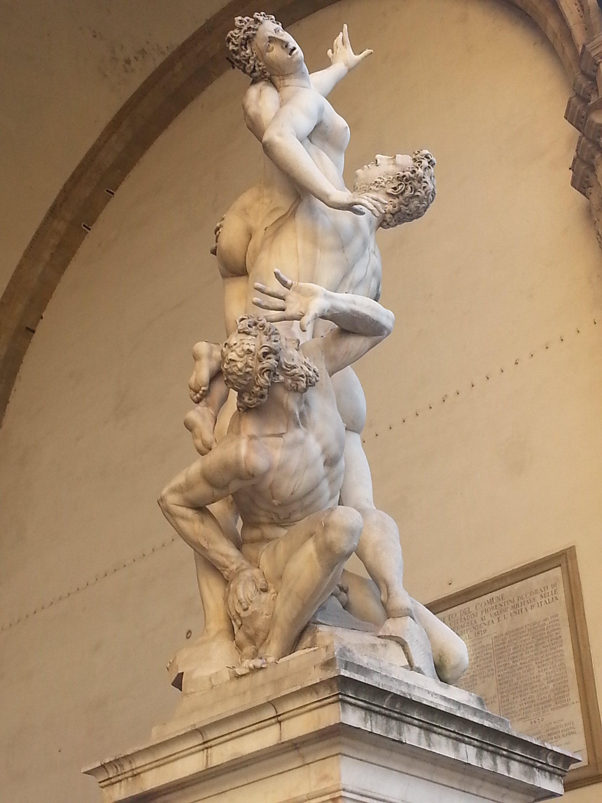 Giambologna's Rape of the Sabines or Giambologna’s Abduction of a Sabine Woman is one of the most recognized works of sixteenth-century Italian art by one of the least well-known artists of the period. 