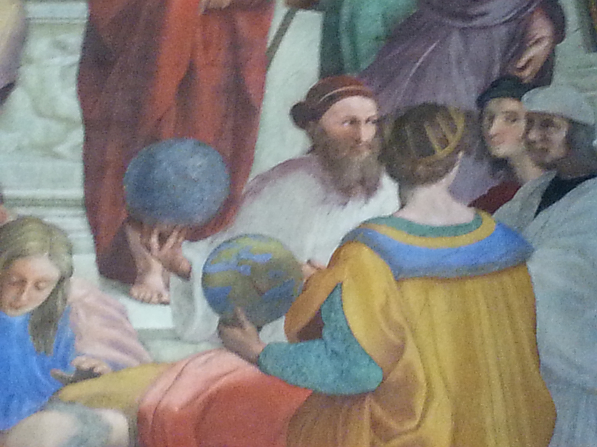 The School of Athens detail.