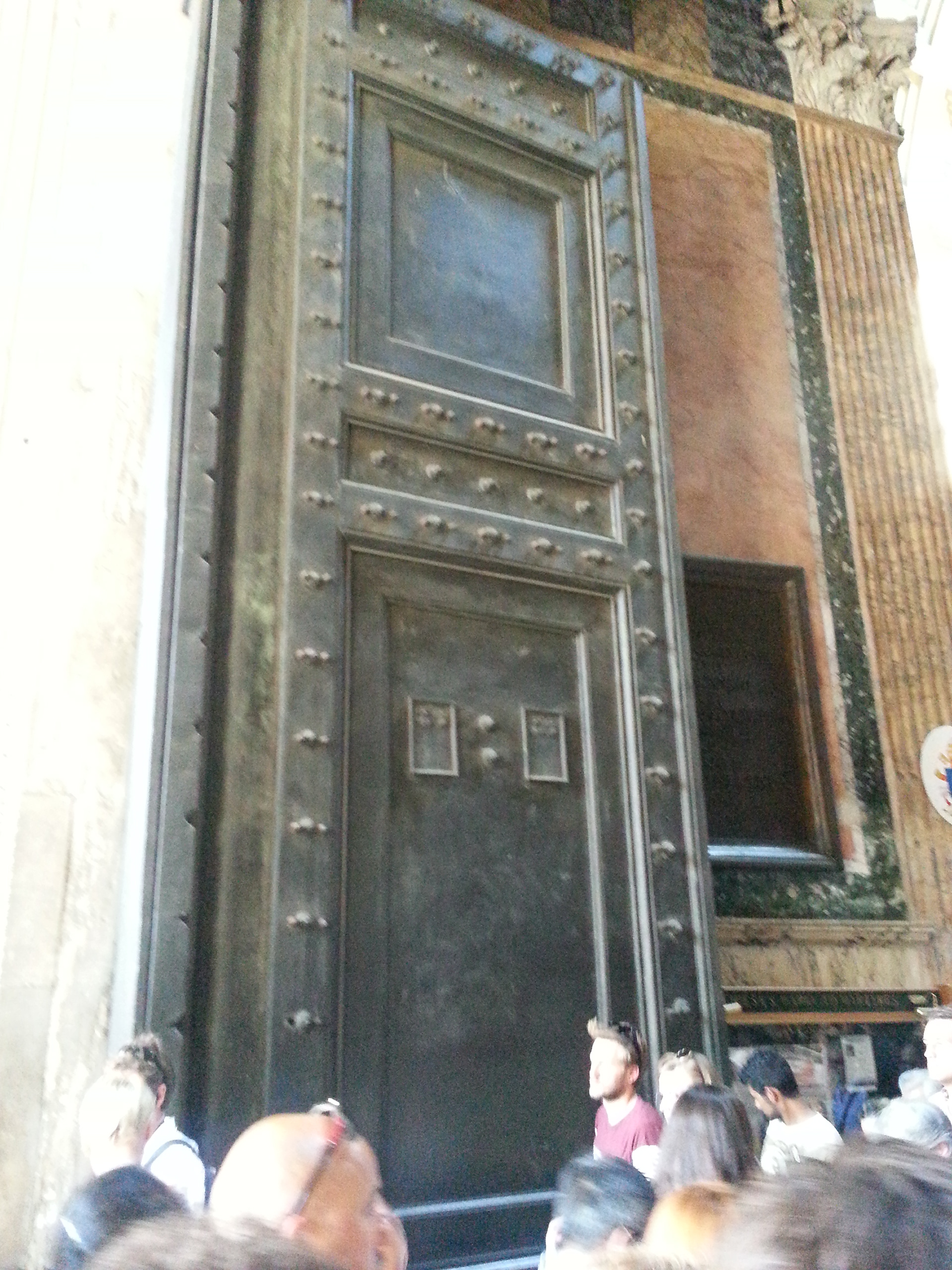 The Pantheon (from Greek Pantheion, "temple of all the gods") Architectural detail.