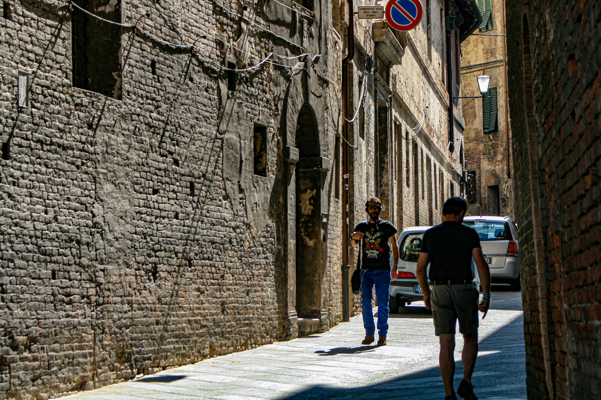 Streets of Siena, Tuscany, Italy.