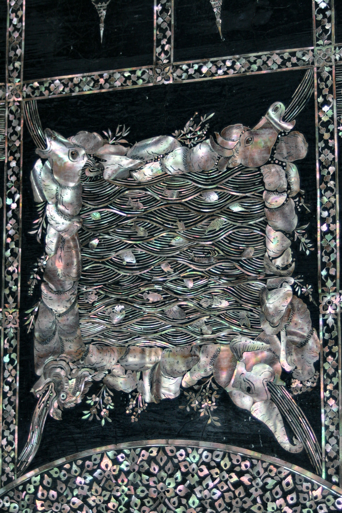 Mother of Pearl inlay detail.