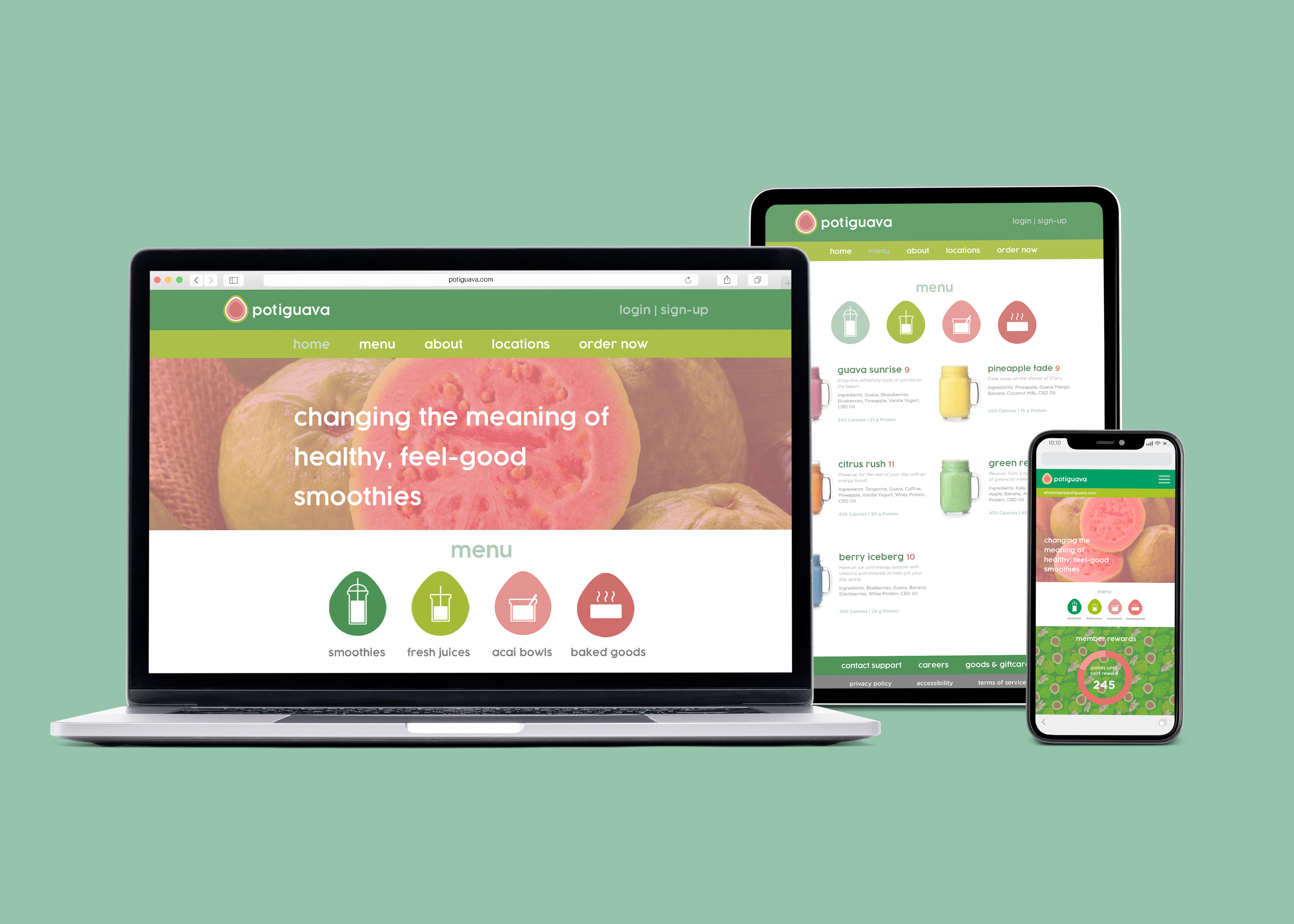 Potiguava Branding, Website Design