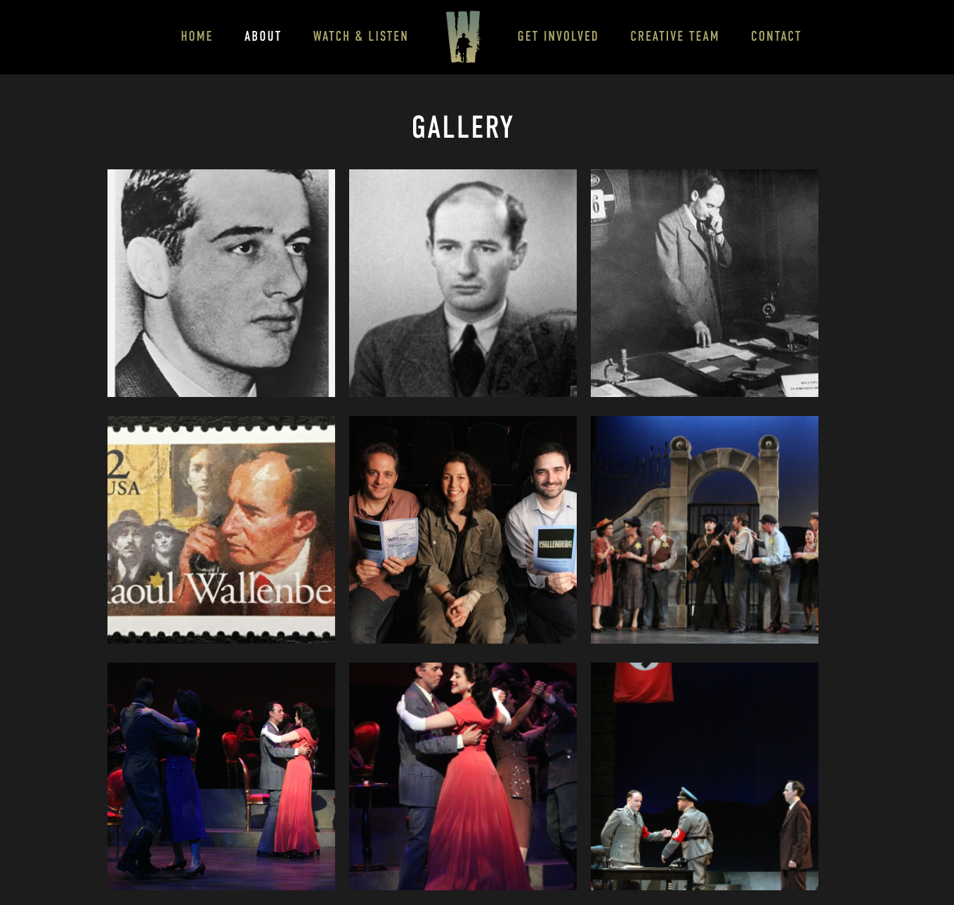 Wallenbergthemusical.com, Gallery Page