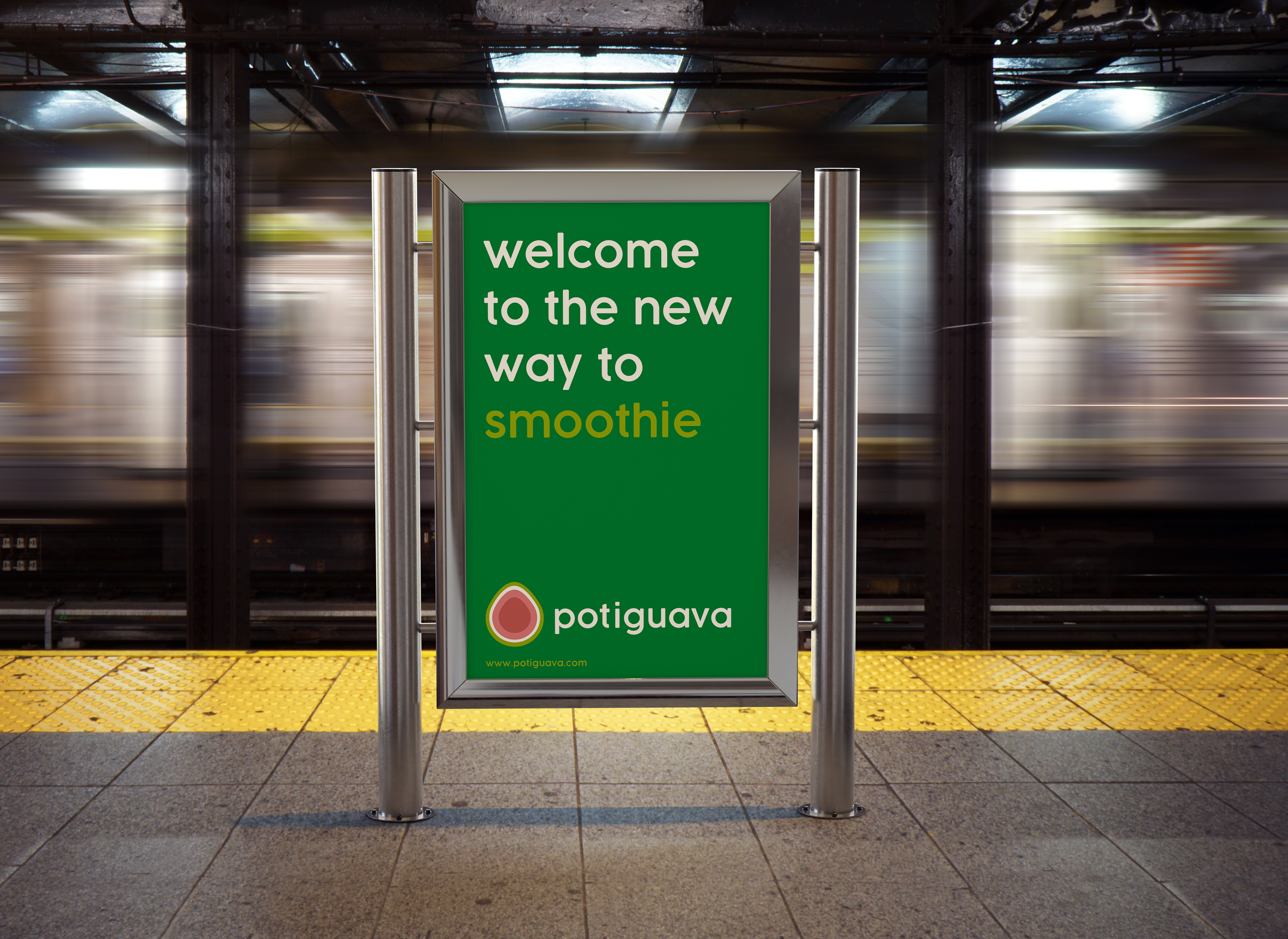 Potiguava Branding, Subway Ad Design